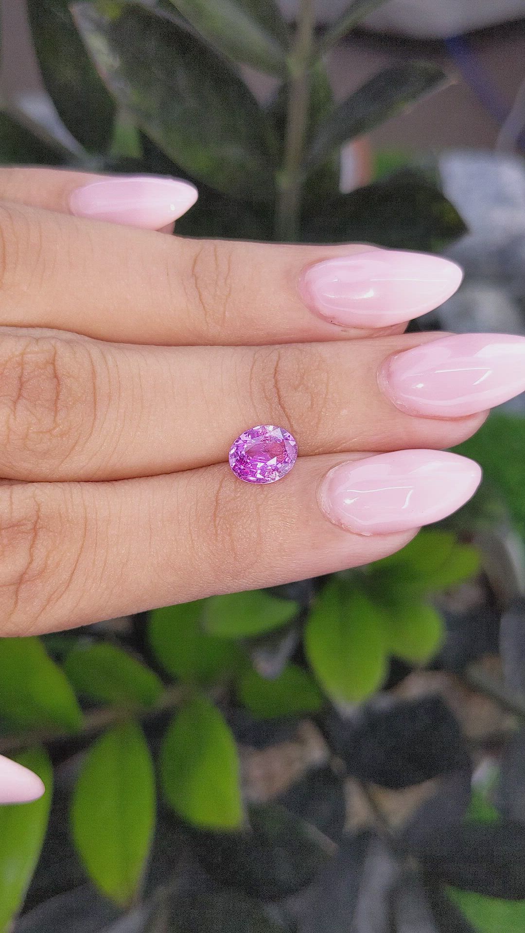 1.52 Ct. Pink Sapphire from Ceylon (Sri Lanka) Size Video