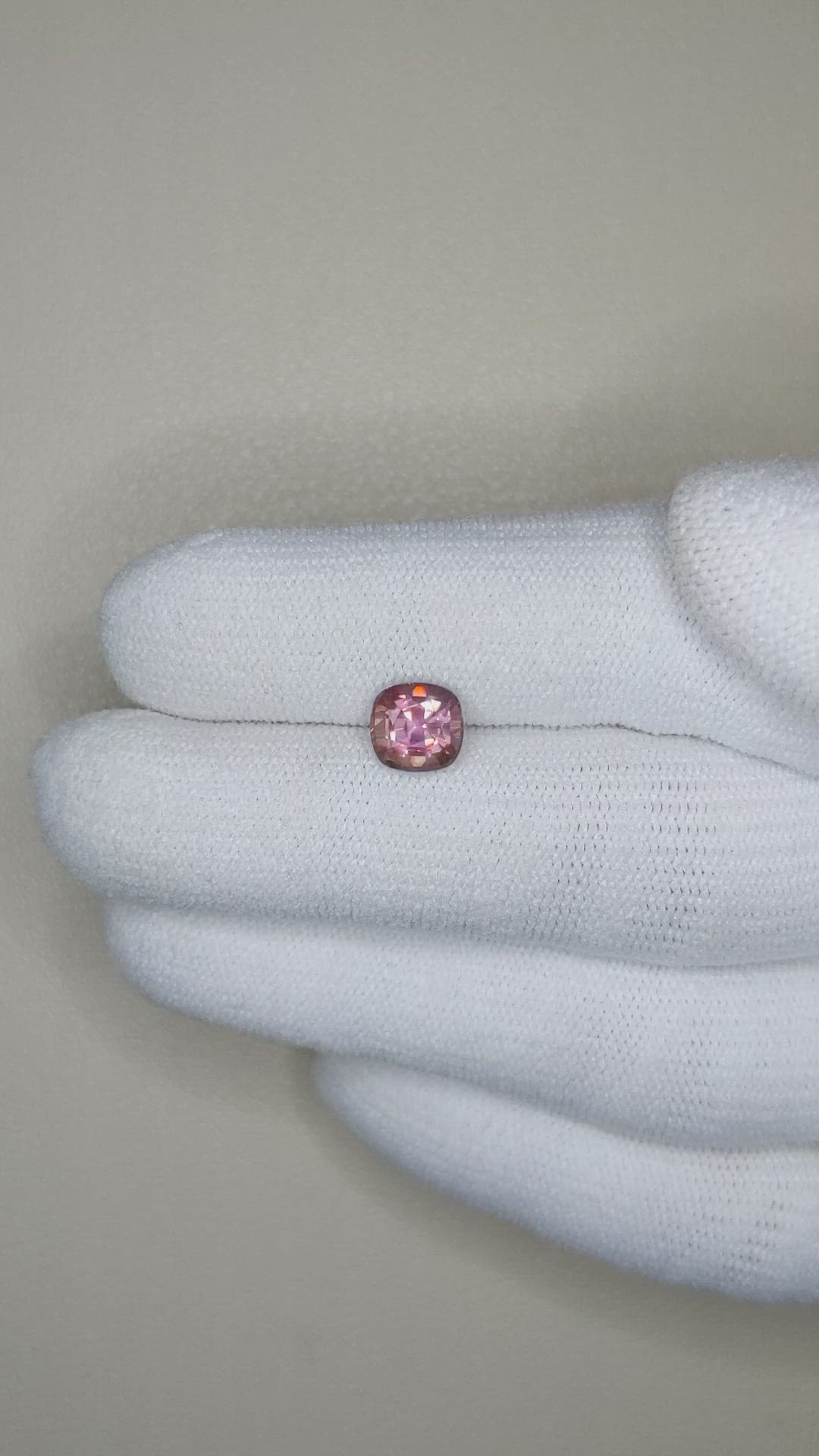1.47 Ct. Pinkish Brown Sapphire from Madagascar Size Video