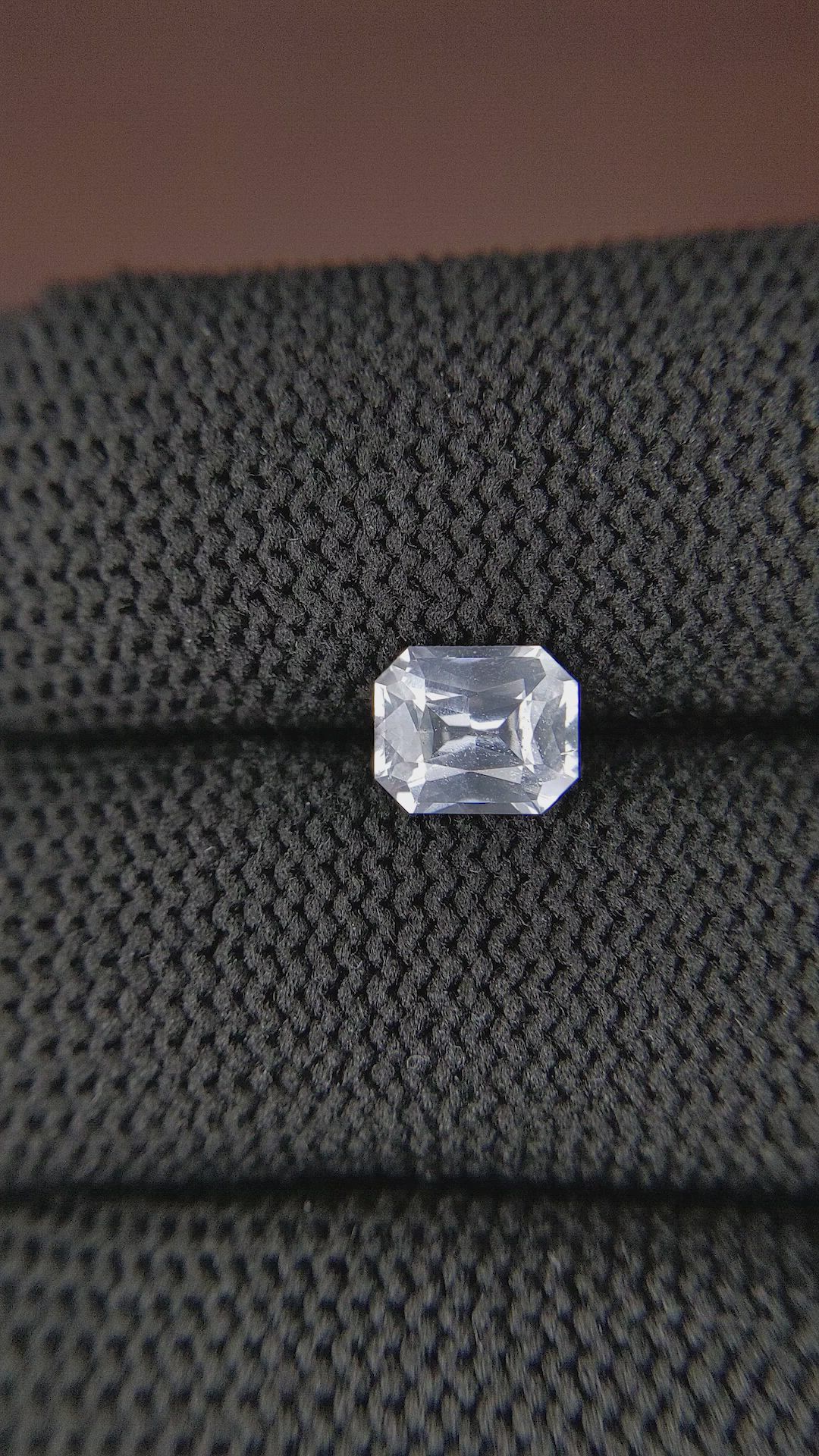 1.47 Ct. White Sapphire from Ceylon (Sri Lanka) Size Video