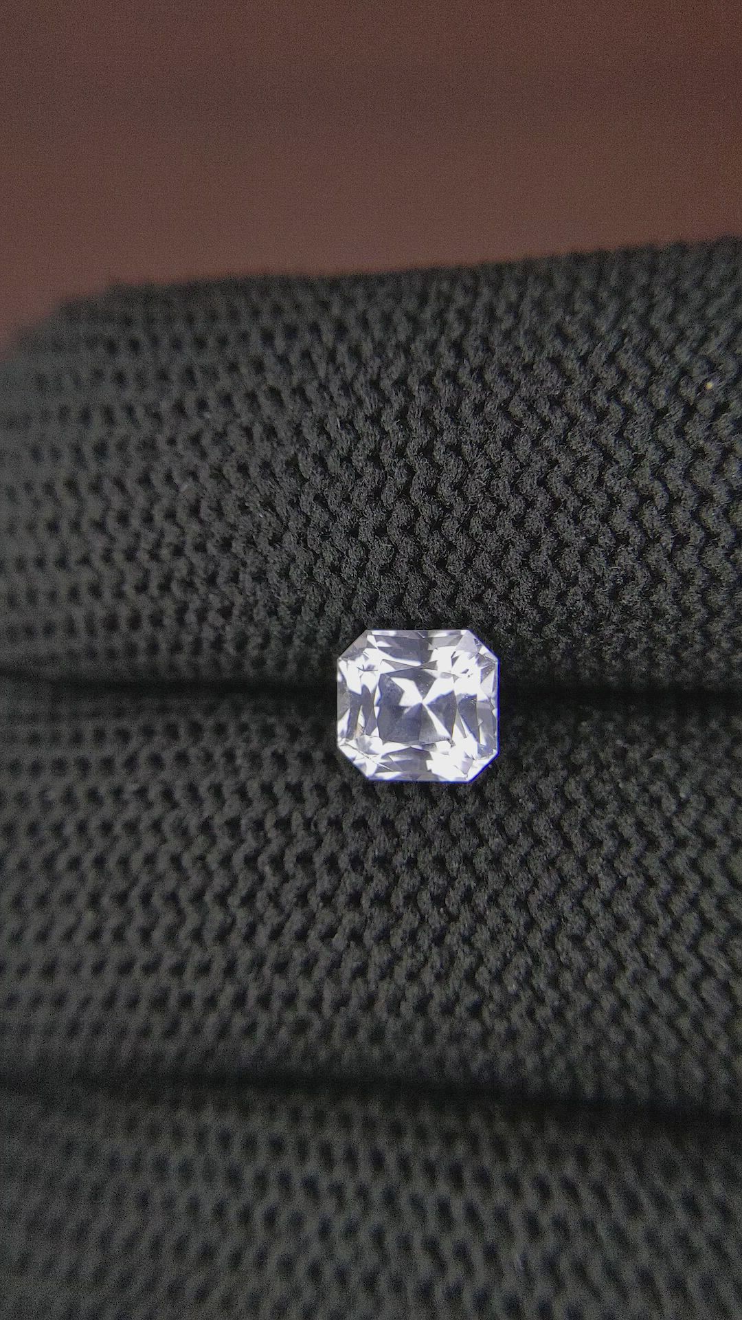 1.45 Ct. White Sapphire from Ceylon (Sri Lanka) Size Video