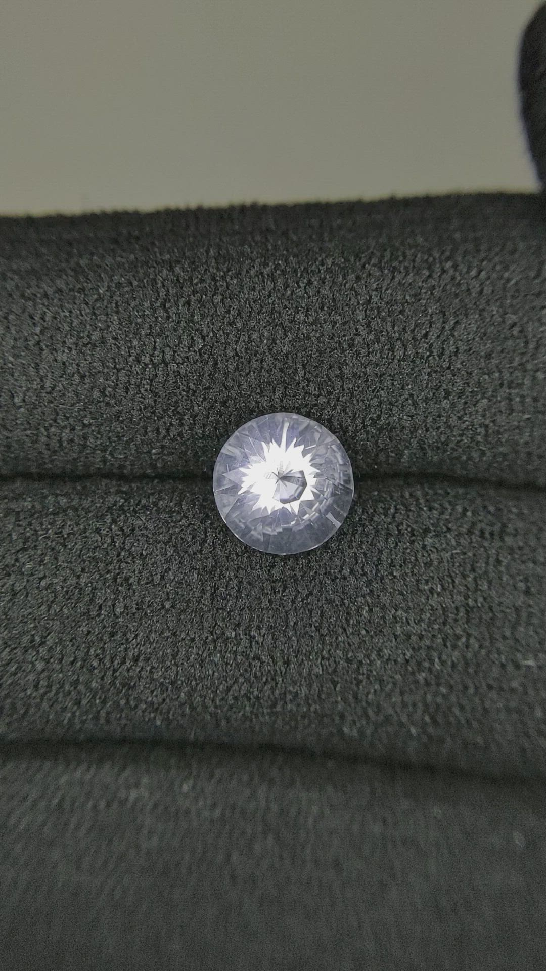 1.45 Ct. White Sapphire from Ceylon (Sri Lanka) Size Video