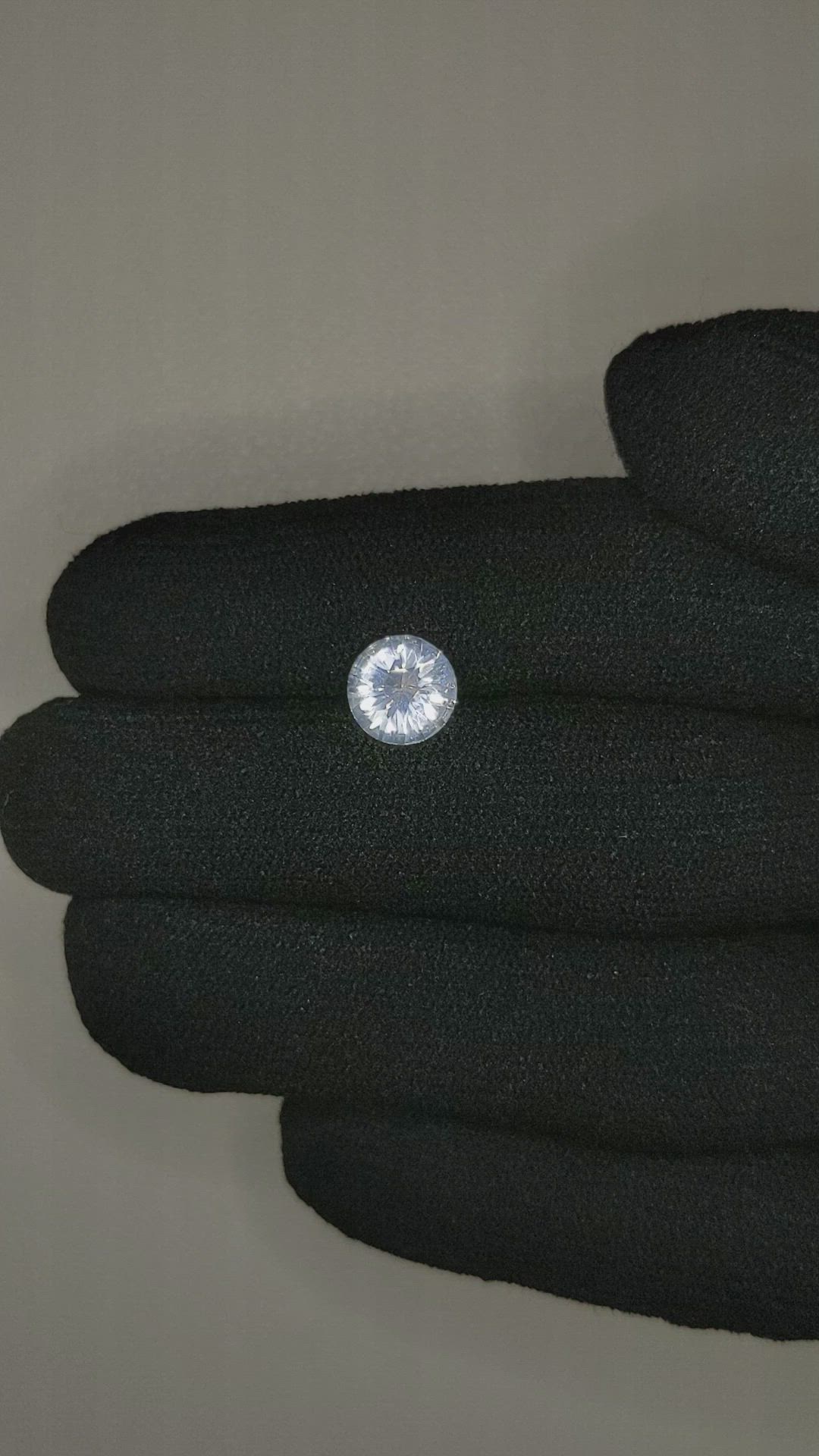 1.45 Ct. White Sapphire from Ceylon (Sri Lanka) Size Video