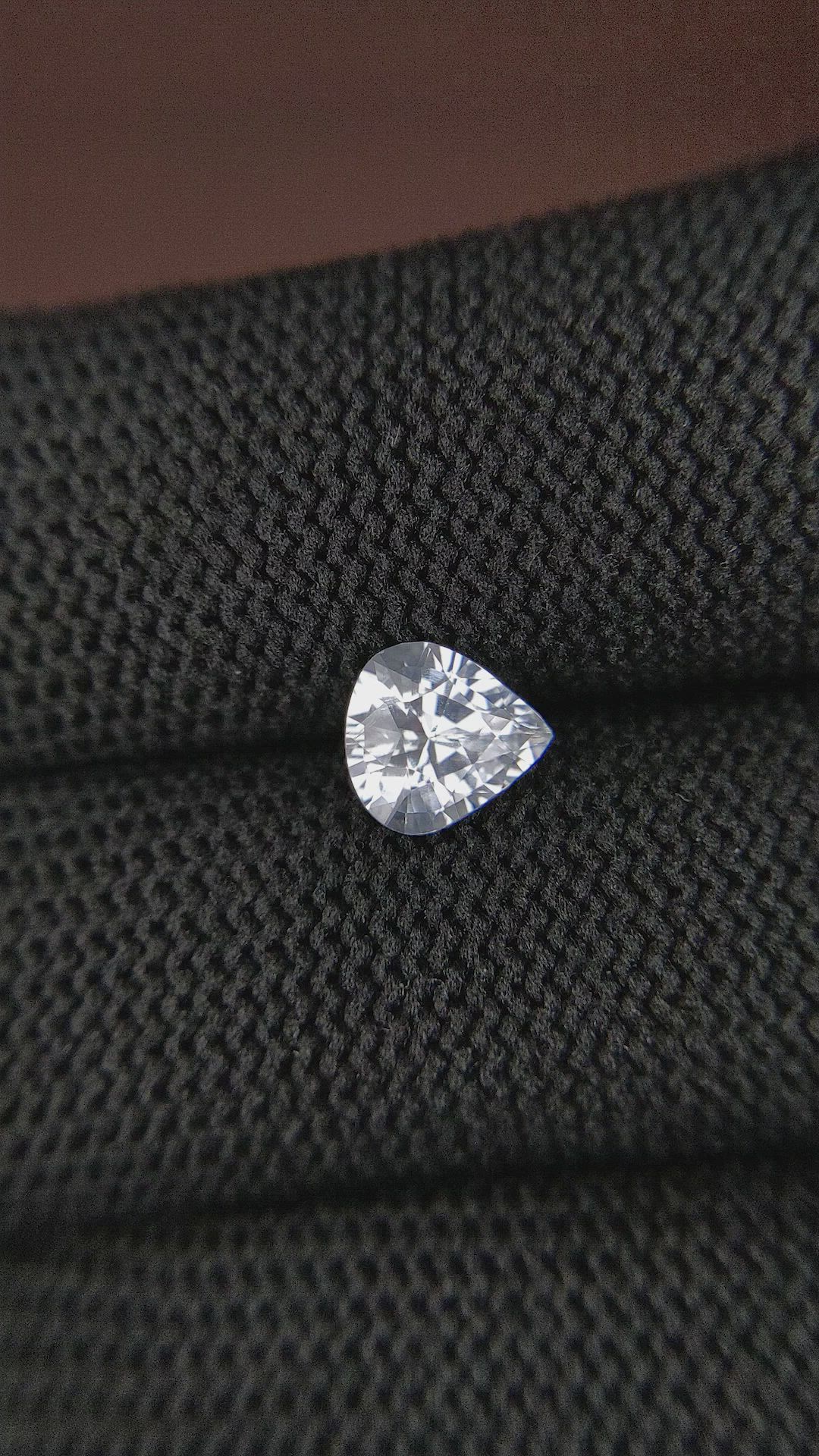 1.19 Ct. White Sapphire from Ceylon (Sri Lanka) Size Video