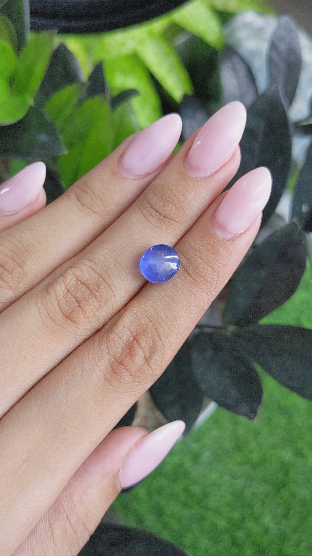 6.25 Ct. Blue Star Sapphire from Ceylon (Sri Lanka) Size Video