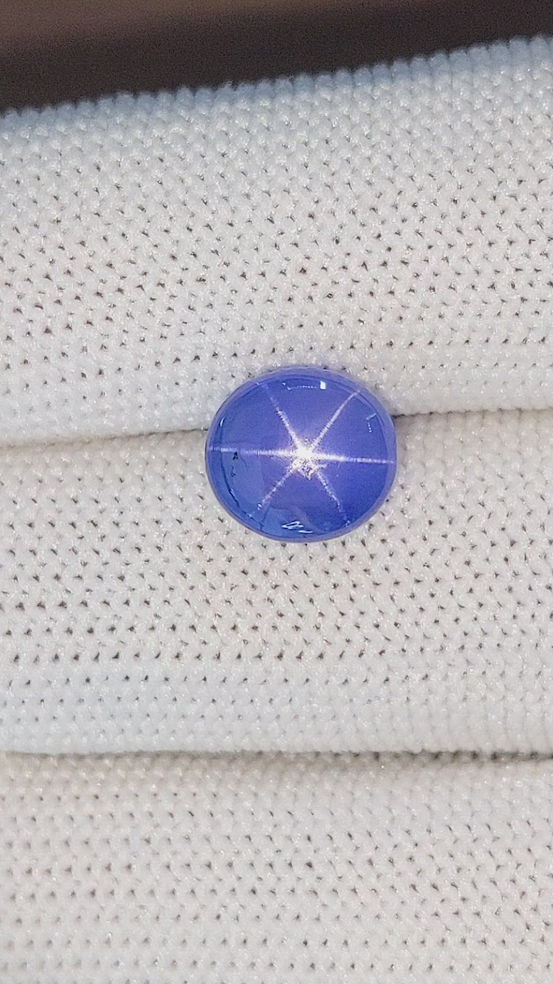 6.25 Ct. Blue Star Sapphire from Ceylon (Sri Lanka) Size Video