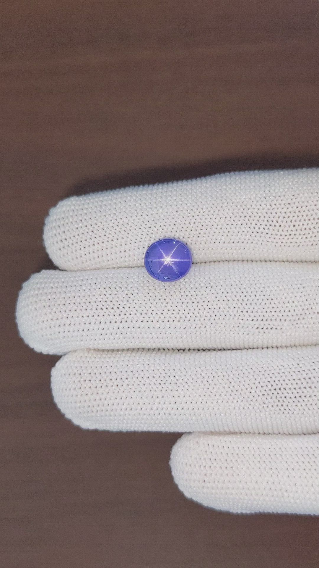 6.25 Ct. Blue Star Sapphire from Ceylon (Sri Lanka) Size Video