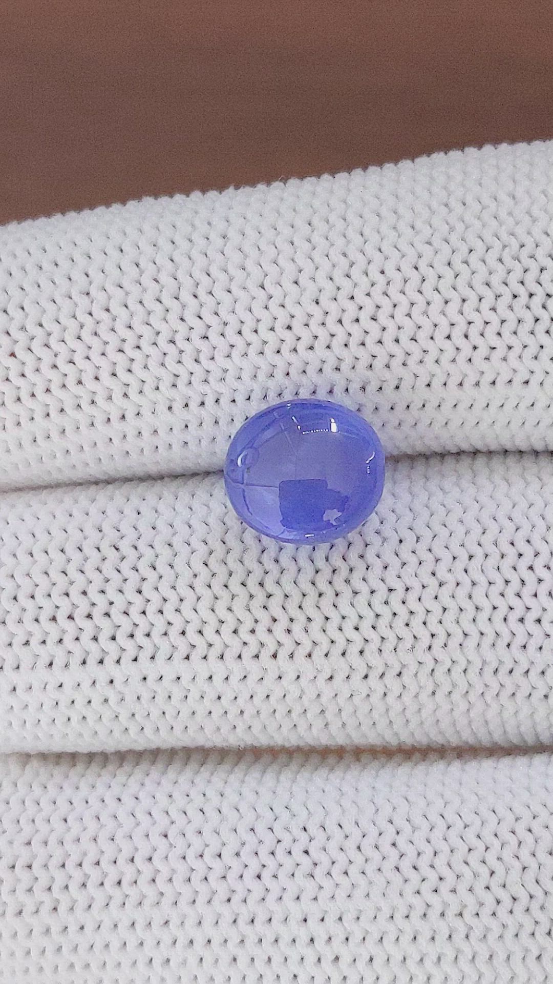 6.25 Ct. Blue Star Sapphire from Ceylon (Sri Lanka) Size Video