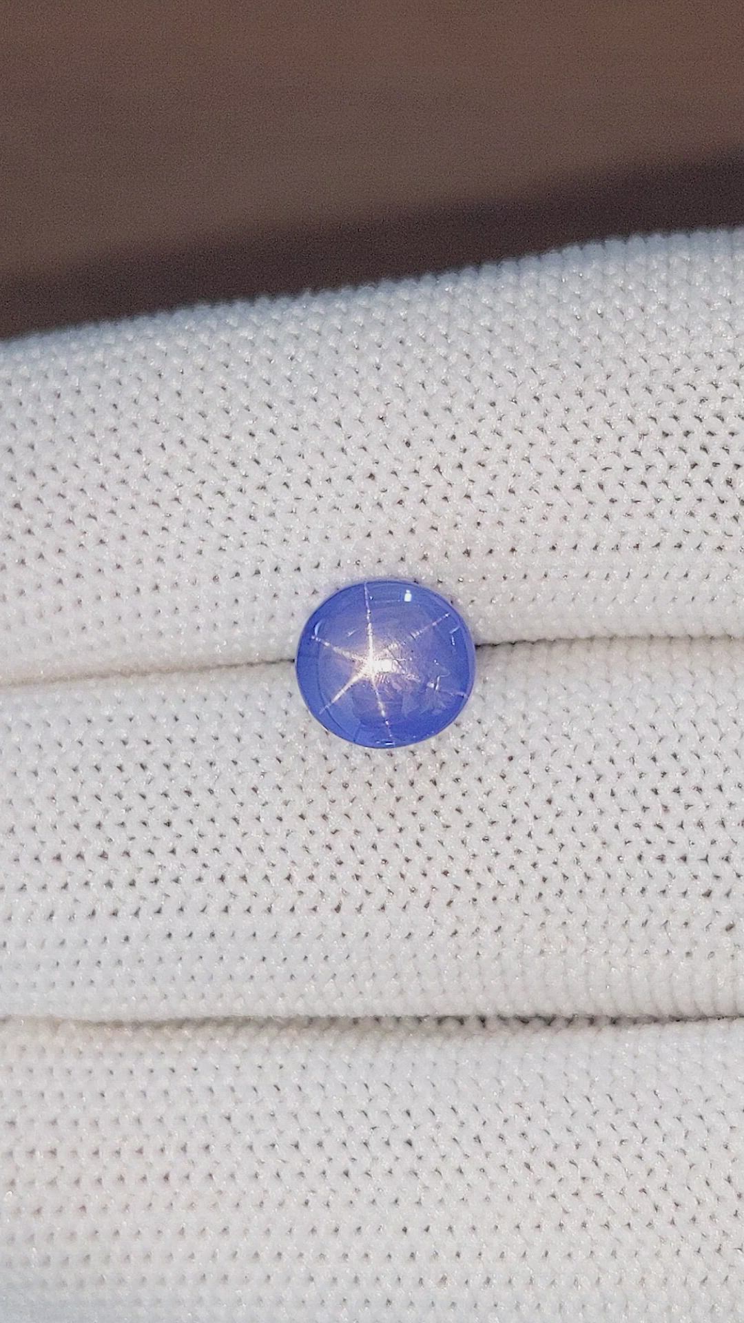 3.76 Ct. Blue Star Sapphire from Ceylon (Sri Lanka) Size Video
