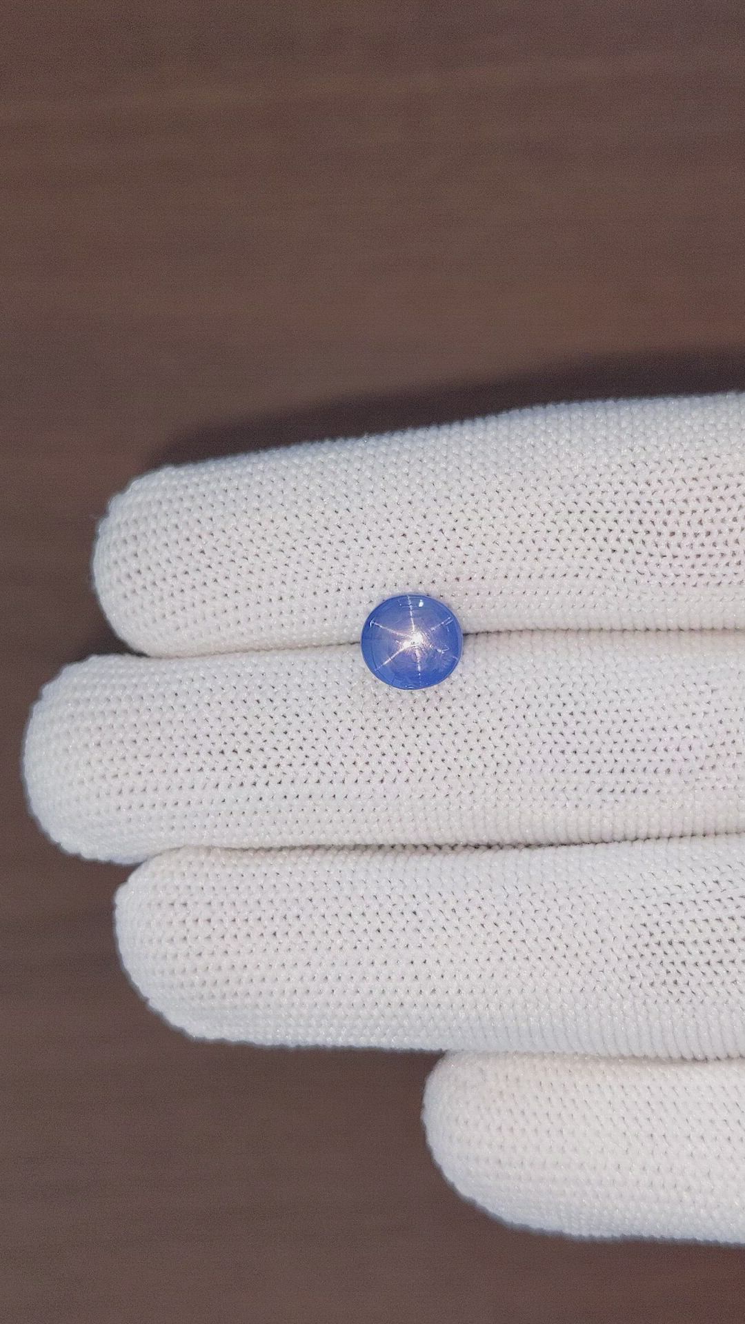 3.76 Ct. Blue Star Sapphire from Ceylon (Sri Lanka) Size Video