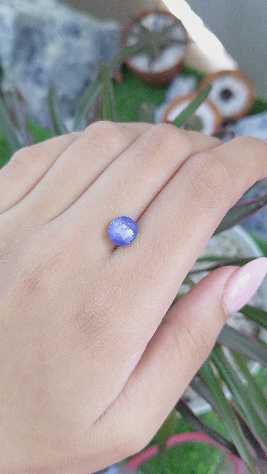 3.76 Ct. Blue Star Sapphire from Ceylon (Sri Lanka) Size Video