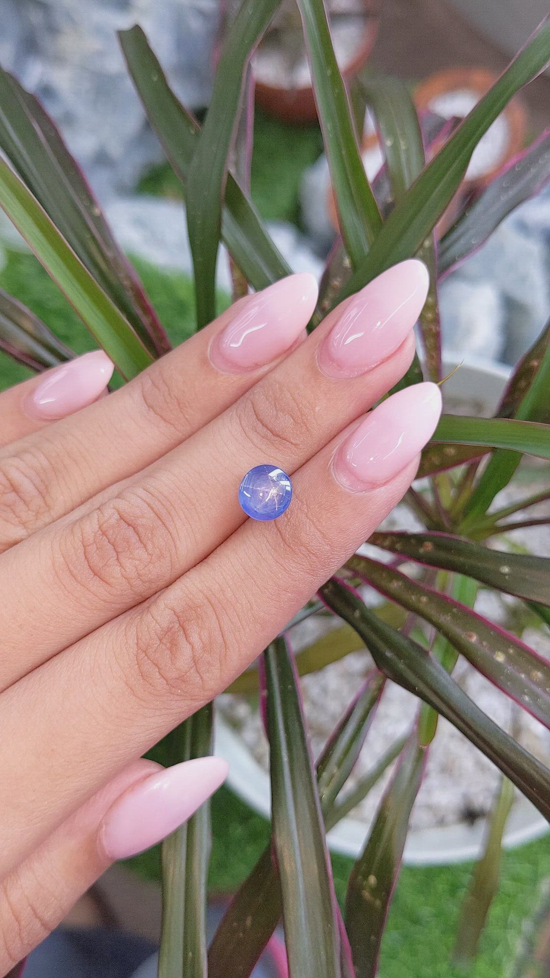 3.76 Ct. Blue Star Sapphire from Ceylon (Sri Lanka) Size Video
