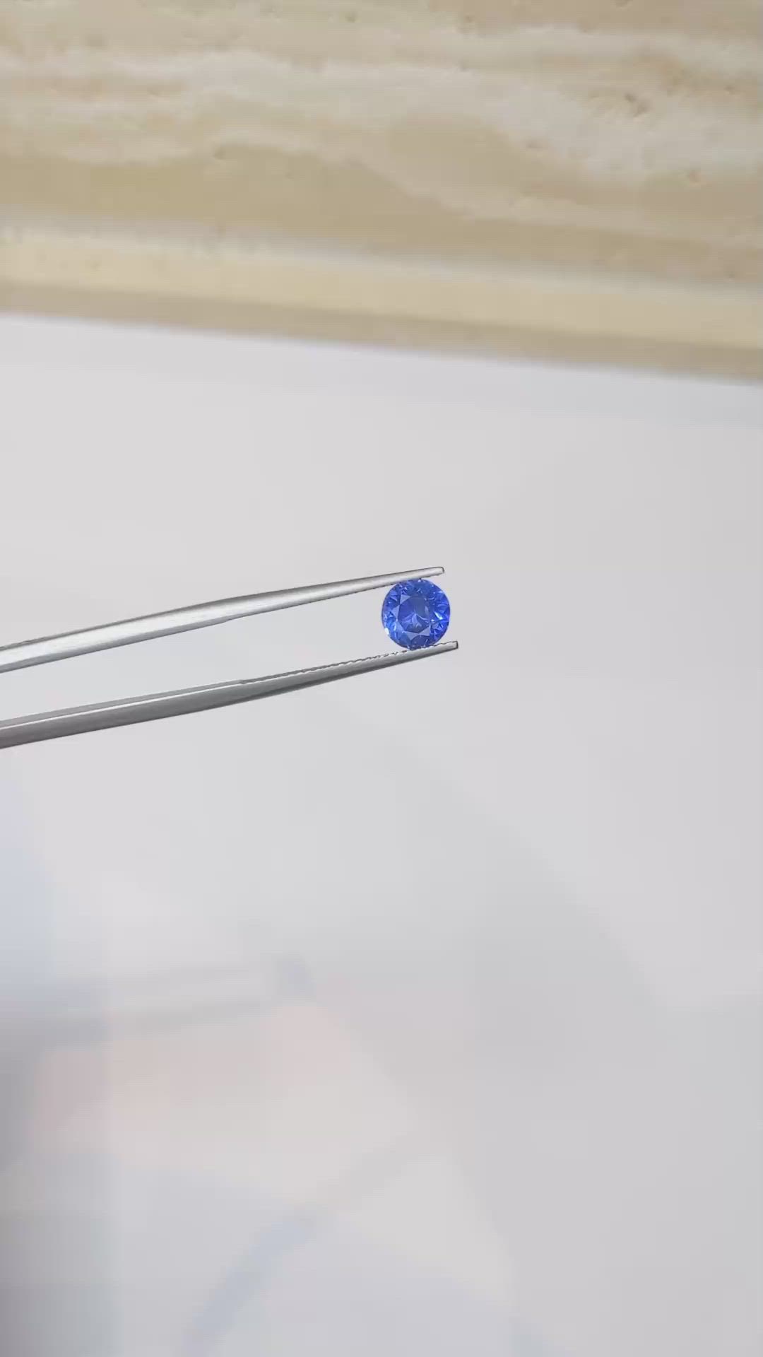 1.62 Ct. Blue Sapphire from Ceylon (Sri Lanka) Size Video