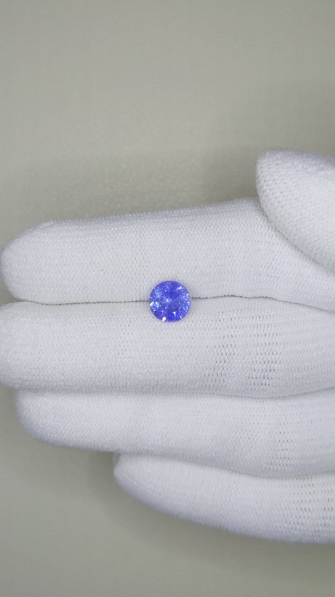1.62 Ct. Blue Sapphire from Ceylon (Sri Lanka) Size Video