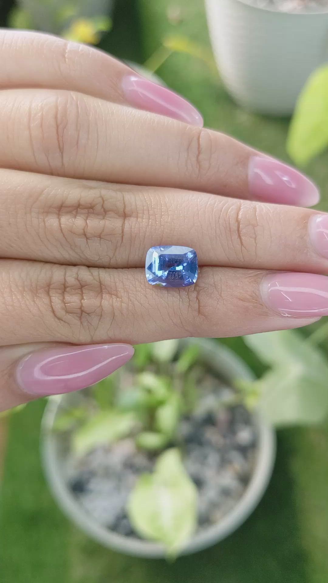 3.00 Ct. Blue Sapphire from Ceylon (Sri Lanka) Size Video