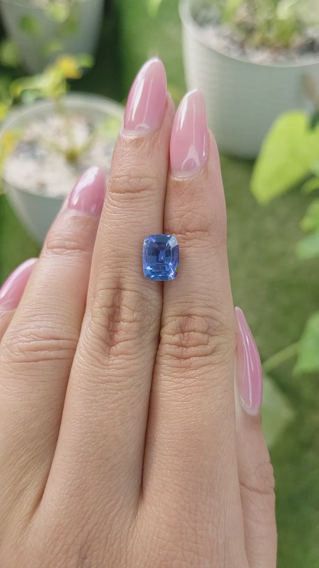3.00 Ct. Blue Sapphire from Ceylon (Sri Lanka) Size Video