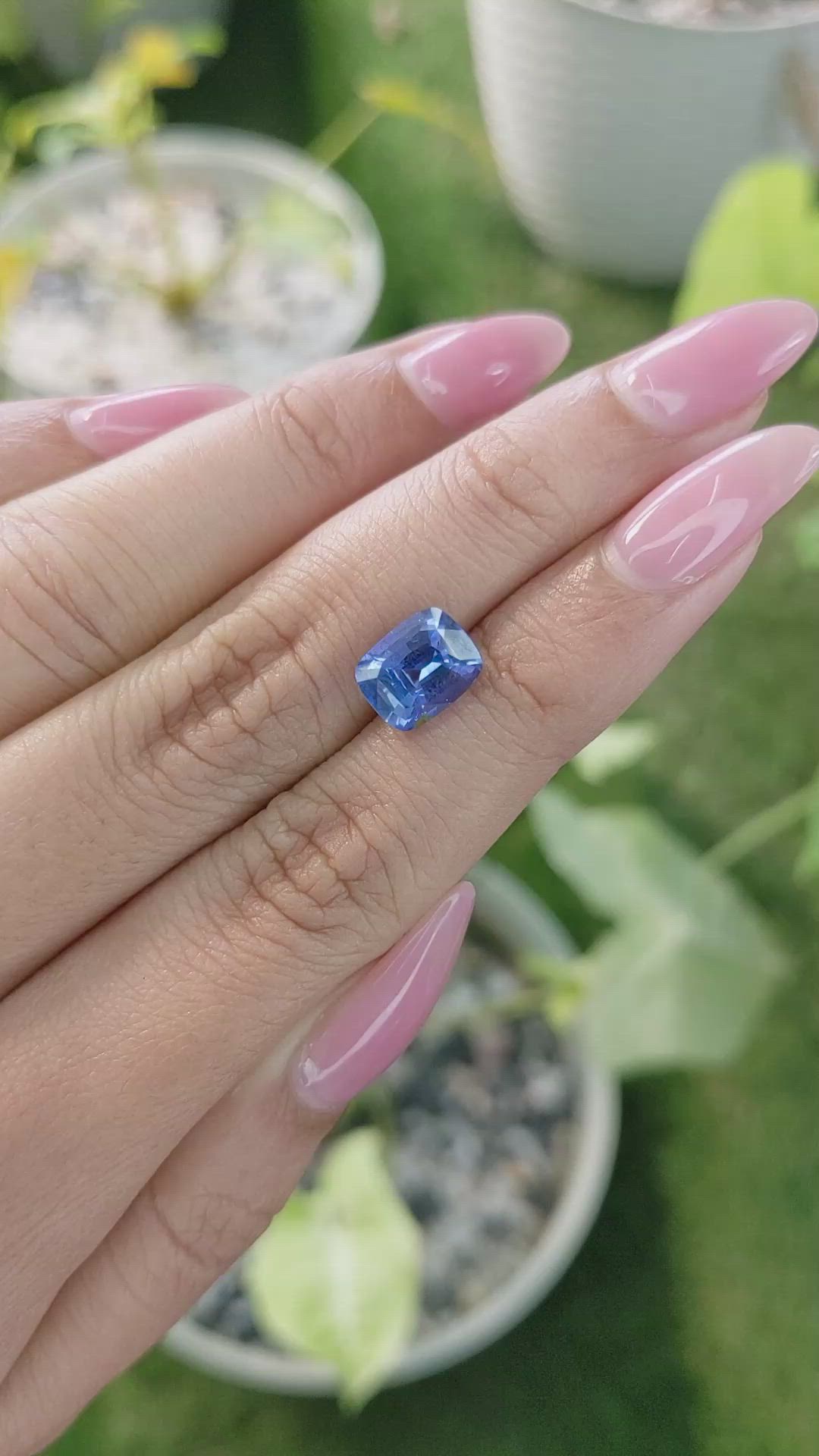 3.00 Ct. Blue Sapphire from Ceylon (Sri Lanka) Size Video