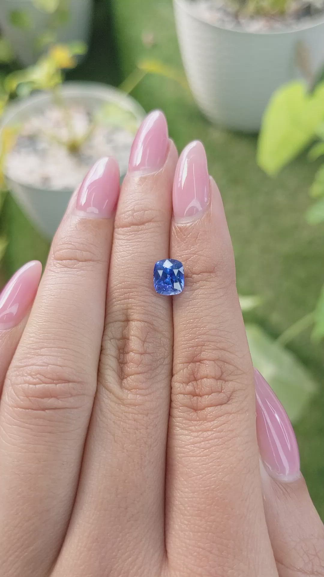 1.98 Ct. Blue Sapphire from Ceylon (Sri Lanka) Size Video