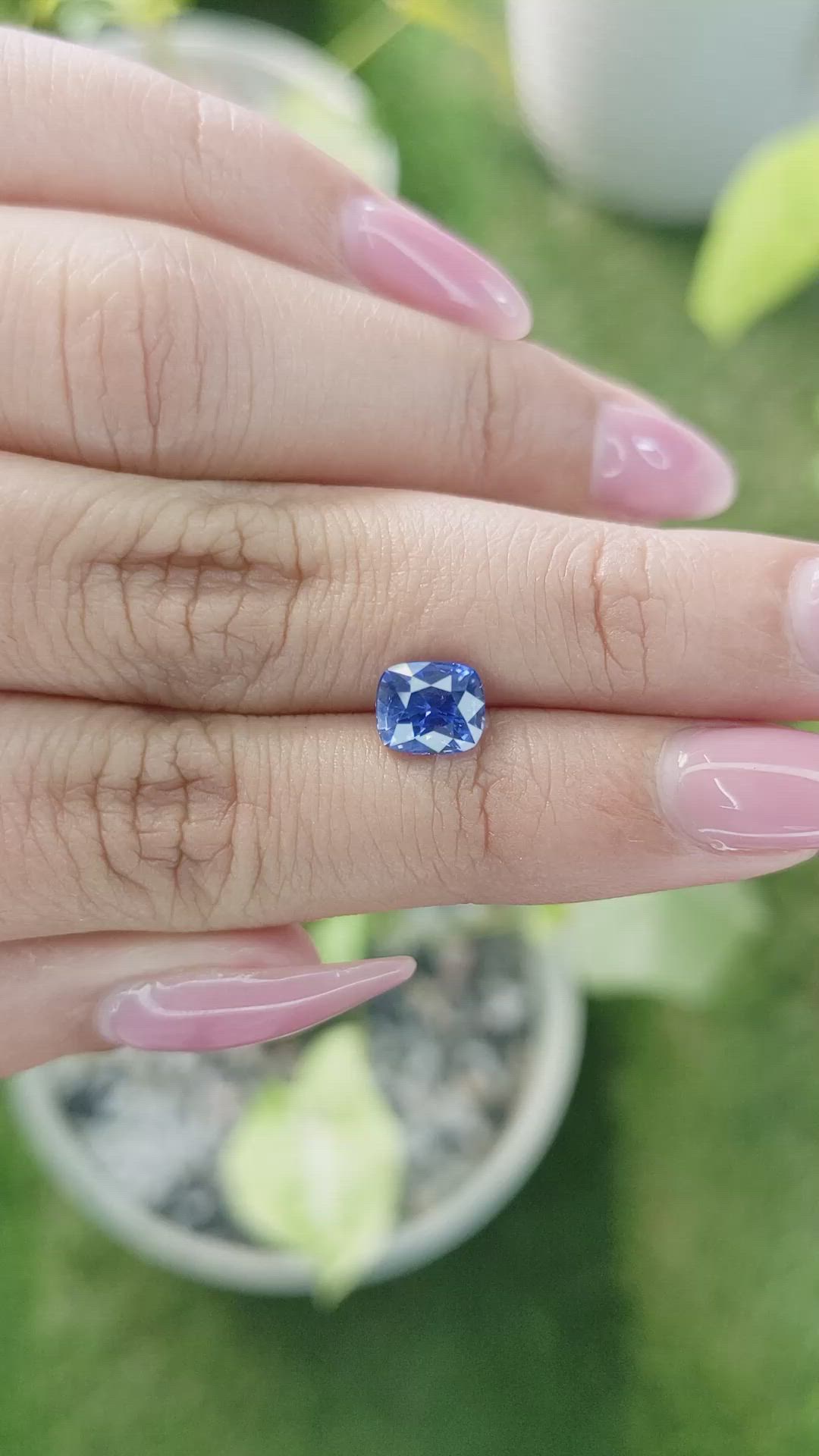1.98 Ct. Blue Sapphire from Ceylon (Sri Lanka) Size Video