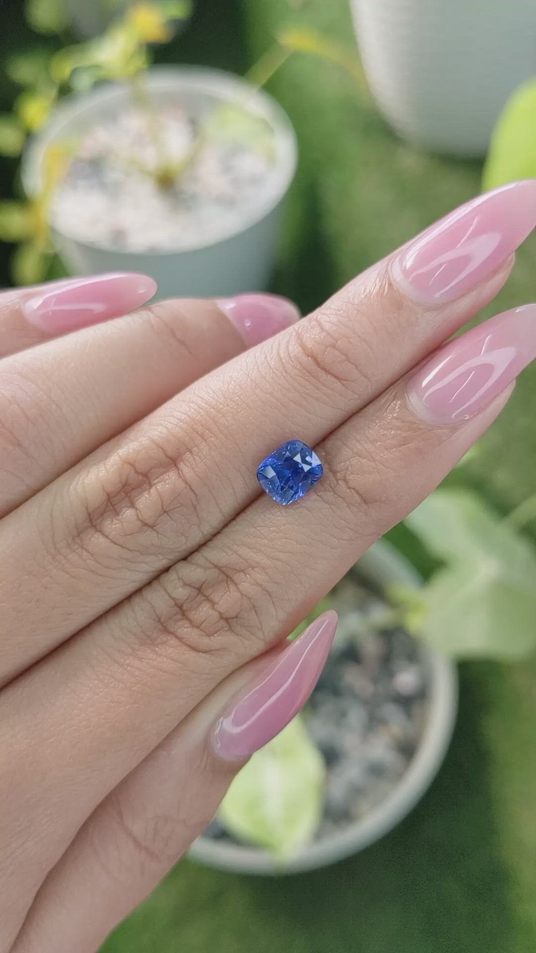 1.98 Ct. Blue Sapphire from Ceylon (Sri Lanka) Size Video