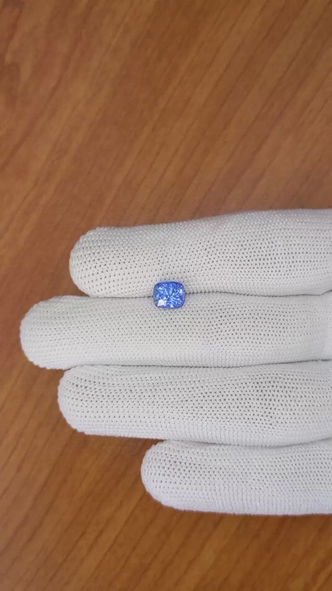 1.98 Ct. Blue Sapphire from Ceylon (Sri Lanka) Size Video