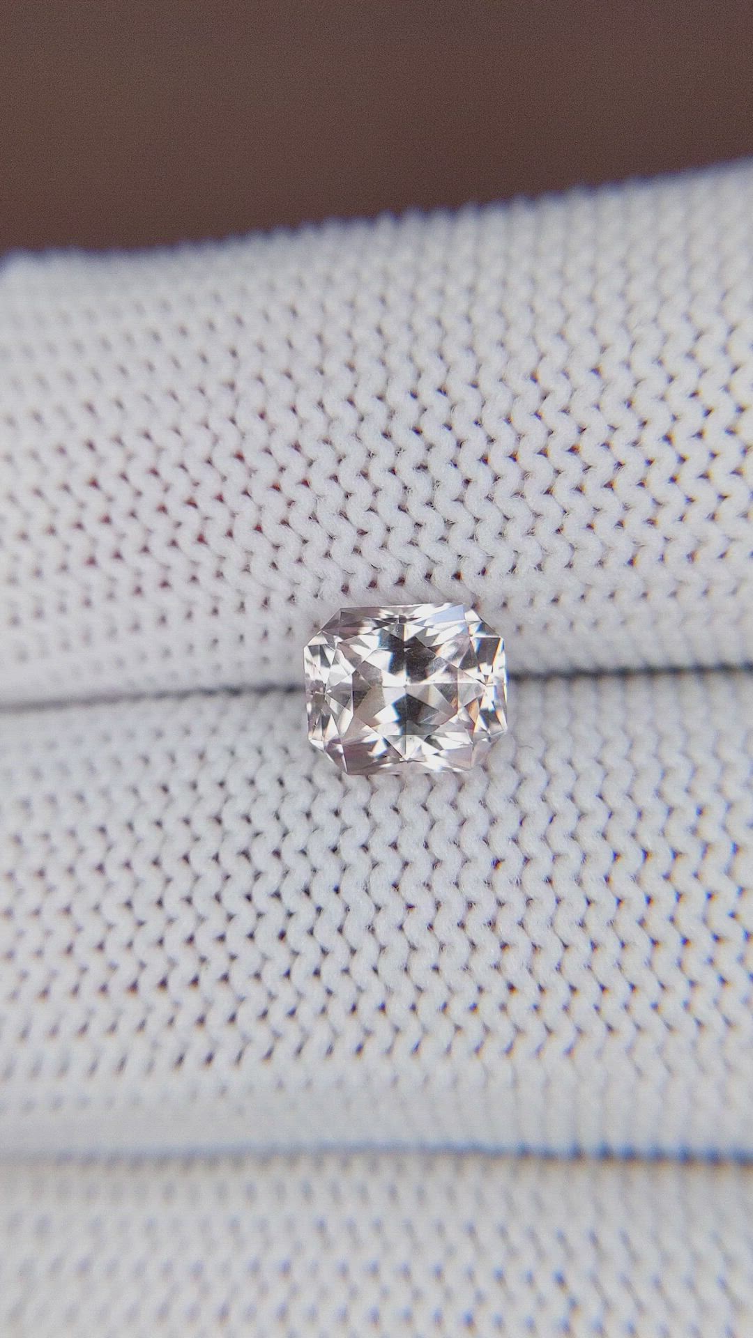 1.77 Ct. Peach Sapphire from Ceylon (Sri Lanka) Size Video