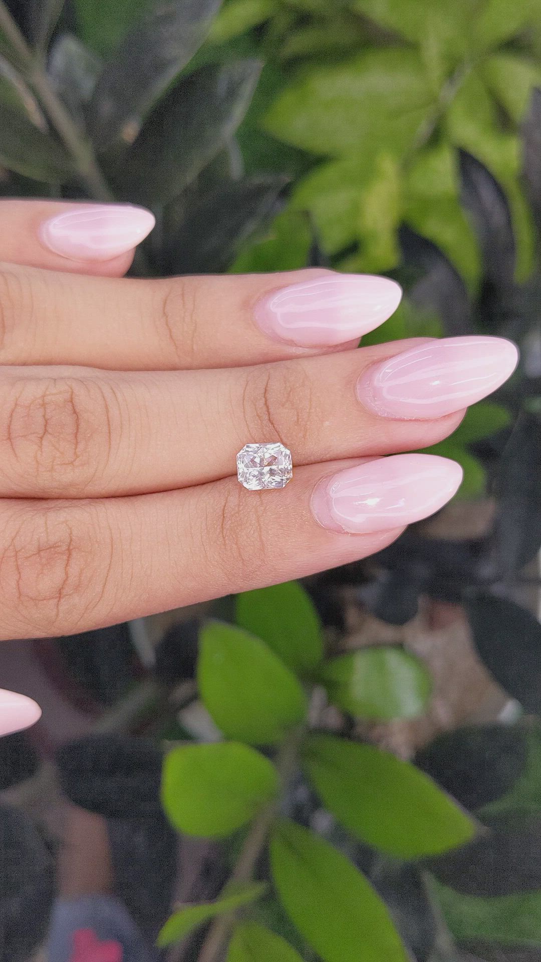 1.77 Ct. Peach Sapphire from Ceylon (Sri Lanka) Size Video