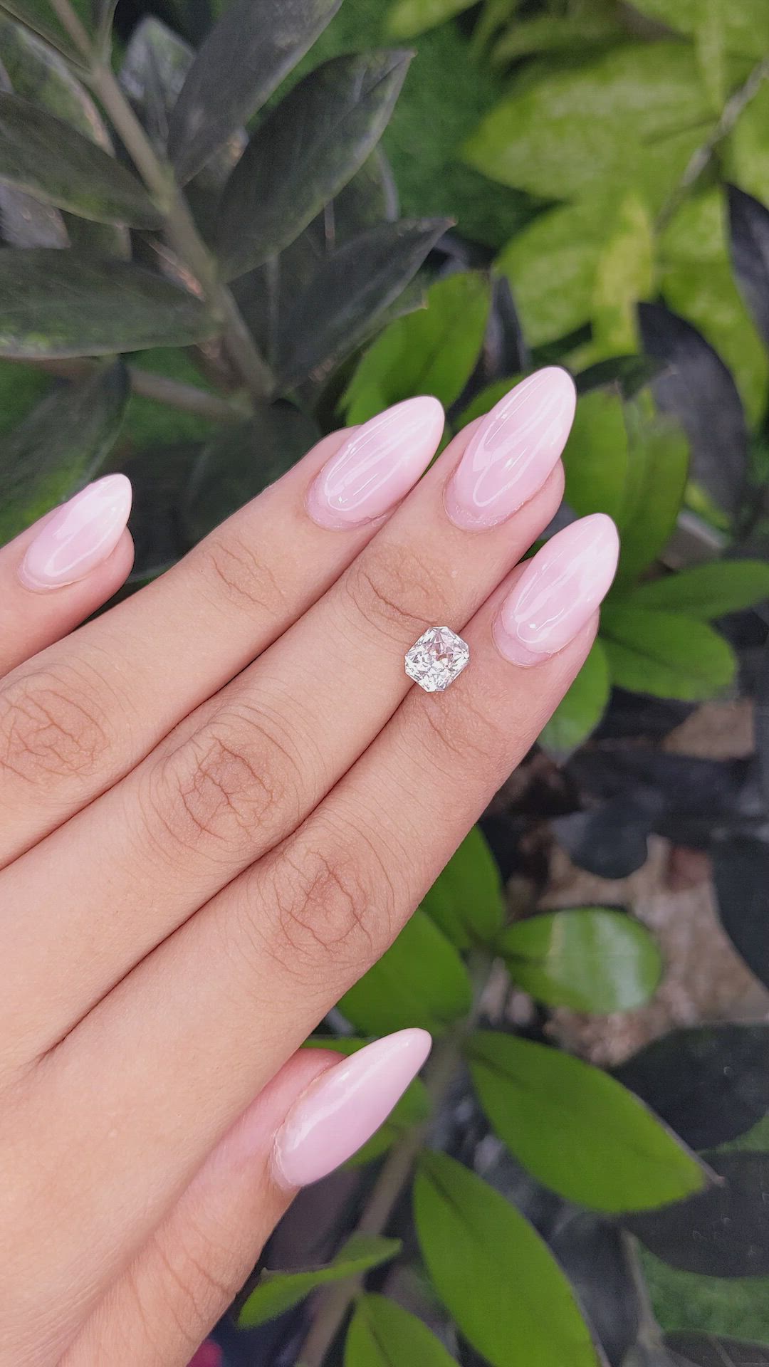 1.77 Ct. Peach Sapphire from Ceylon (Sri Lanka) Size Video