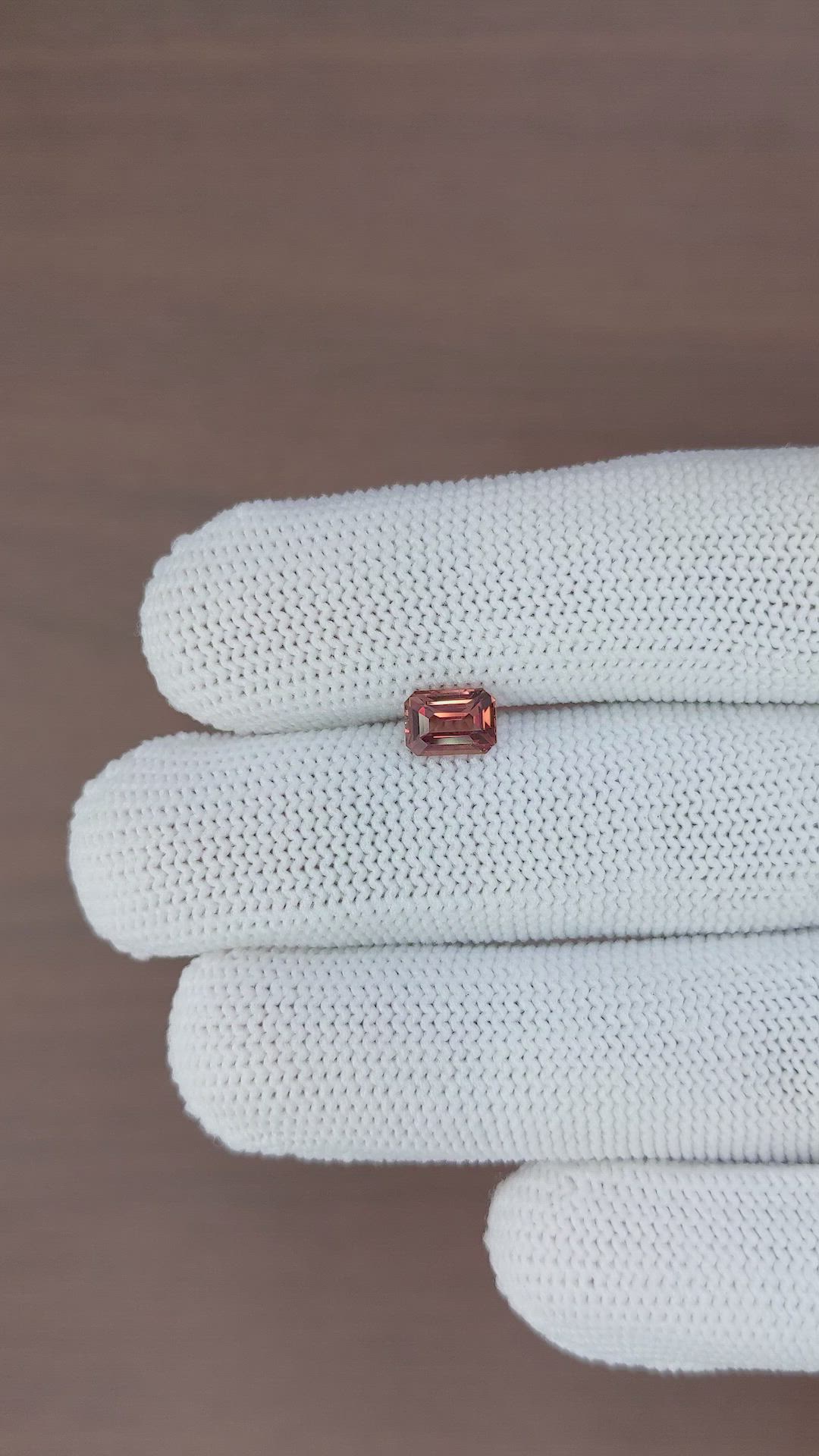 1.13 Ct. Orangish Brown Sapphire from Madagascar Size Video