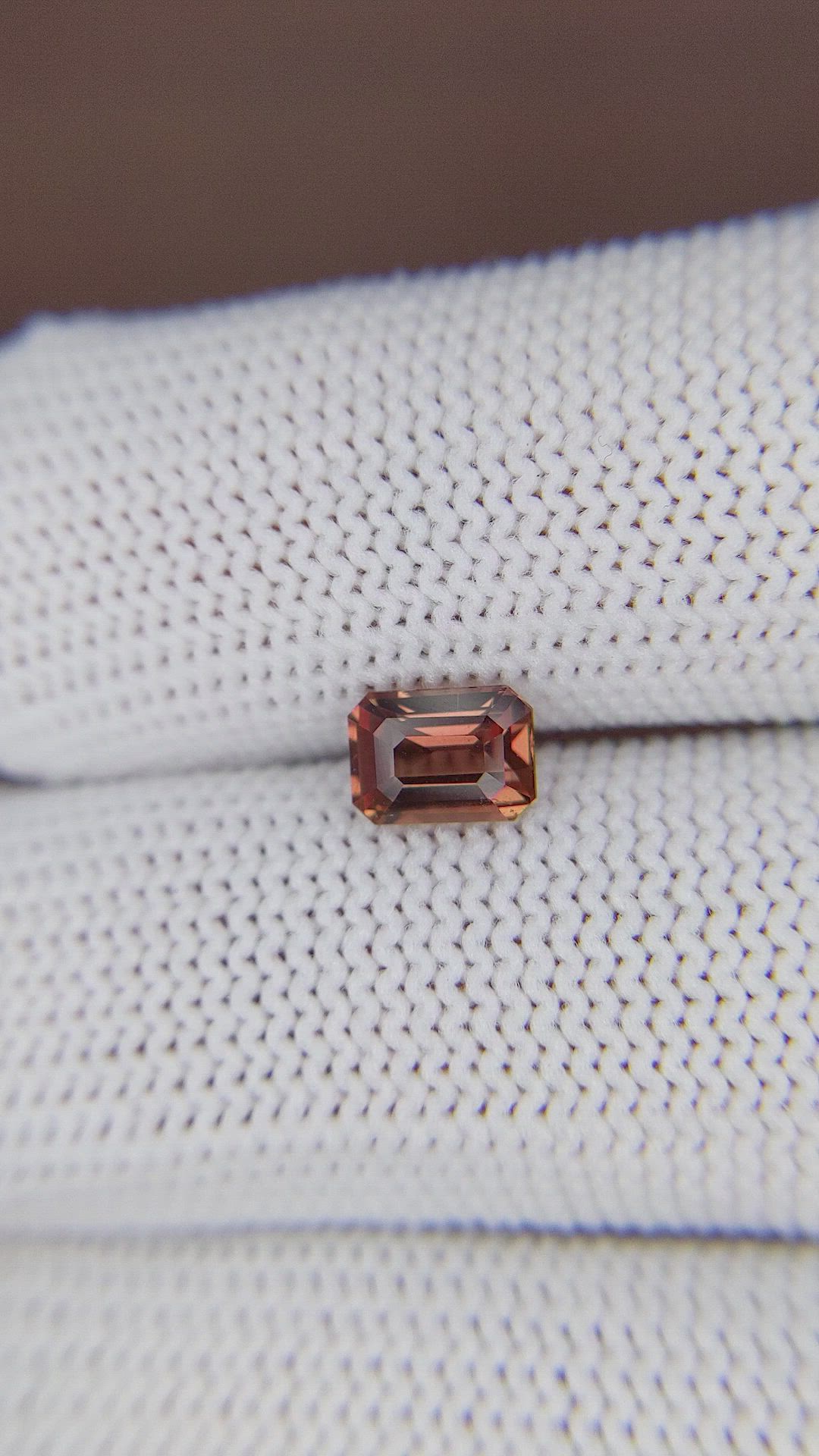 1.13 Ct. Orangish Brown Sapphire from Madagascar Size Video