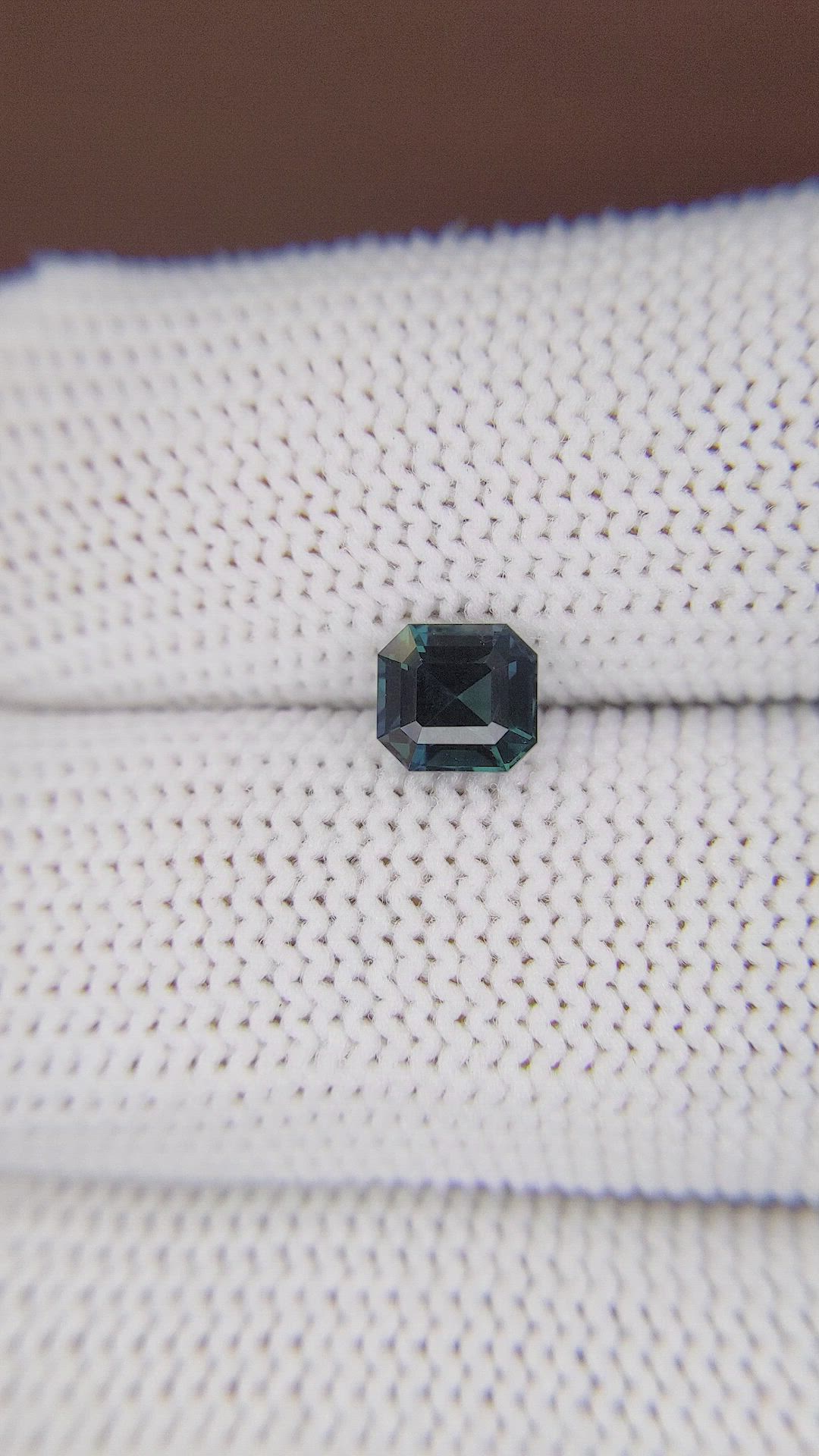 1.10 Ct. Bluish Green Sapphire from Madagascar Size Video