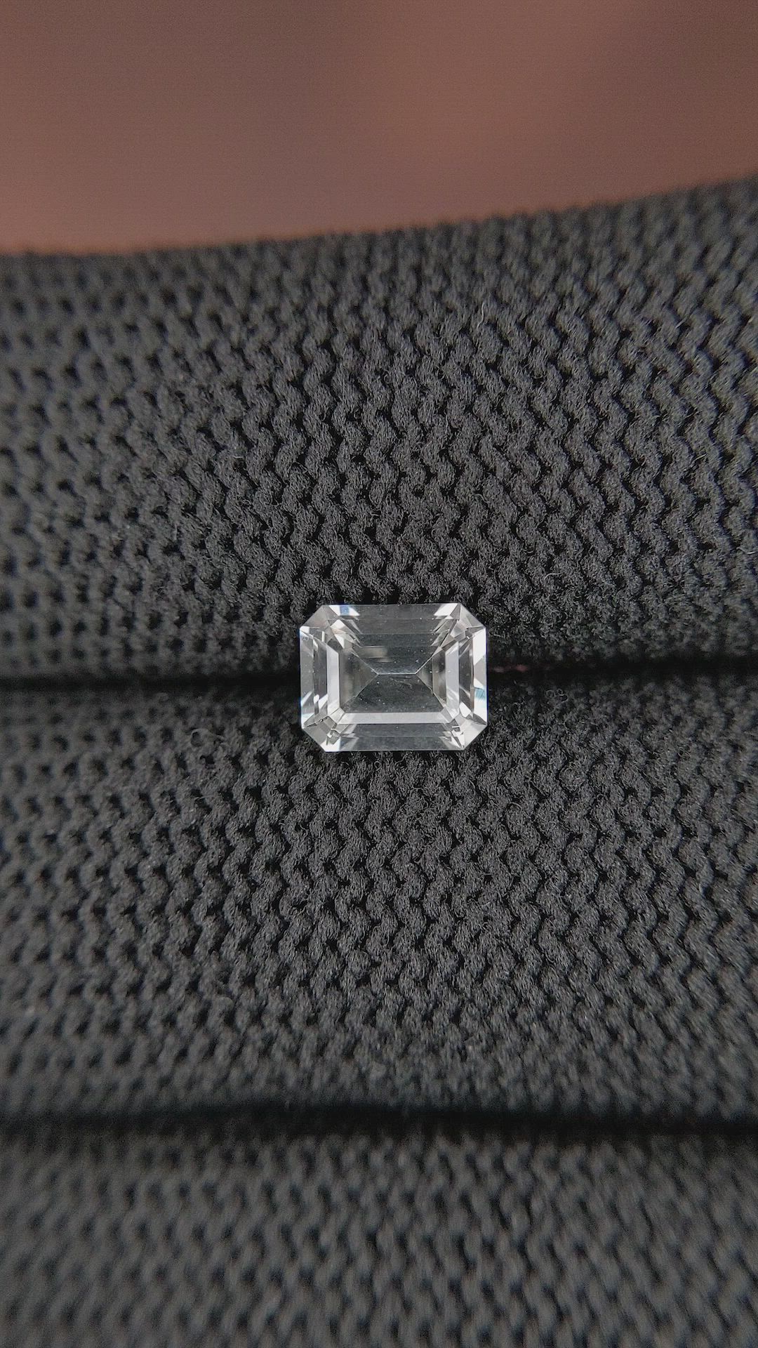 1.48 Ct. White Sapphire from Ceylon (Sri Lanka) Size Video