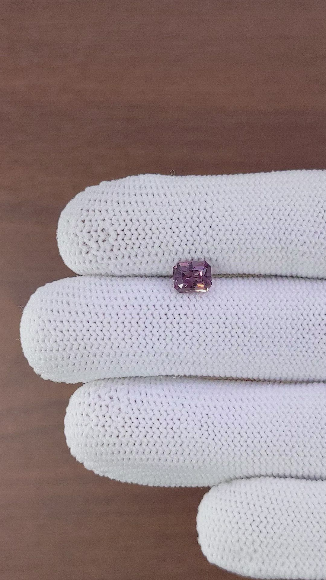 1.11 Ct. Purplish Pink Sapphire from Madagascar Size Video