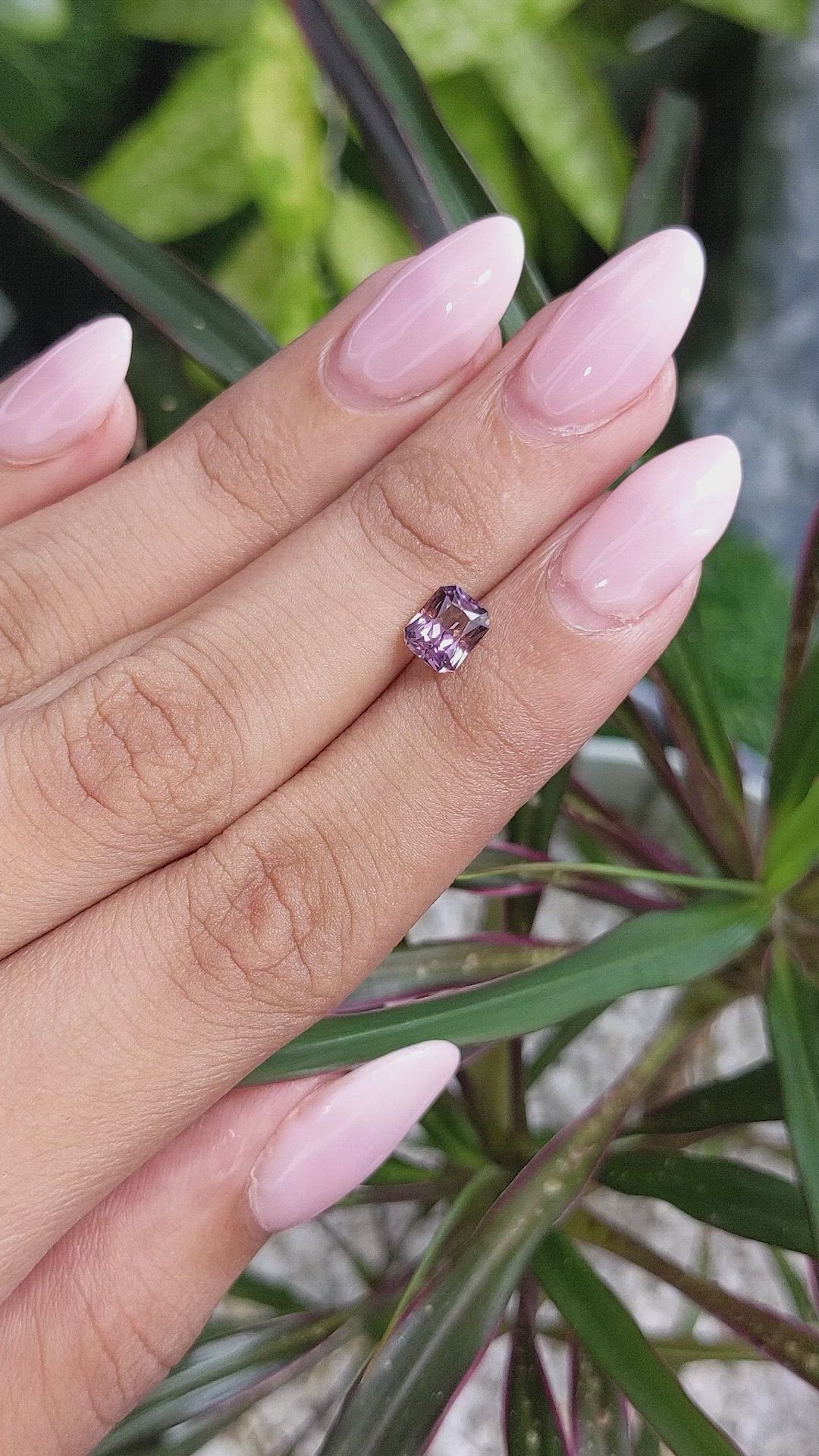 1.11 Ct. Purplish Pink Sapphire from Madagascar Size Video