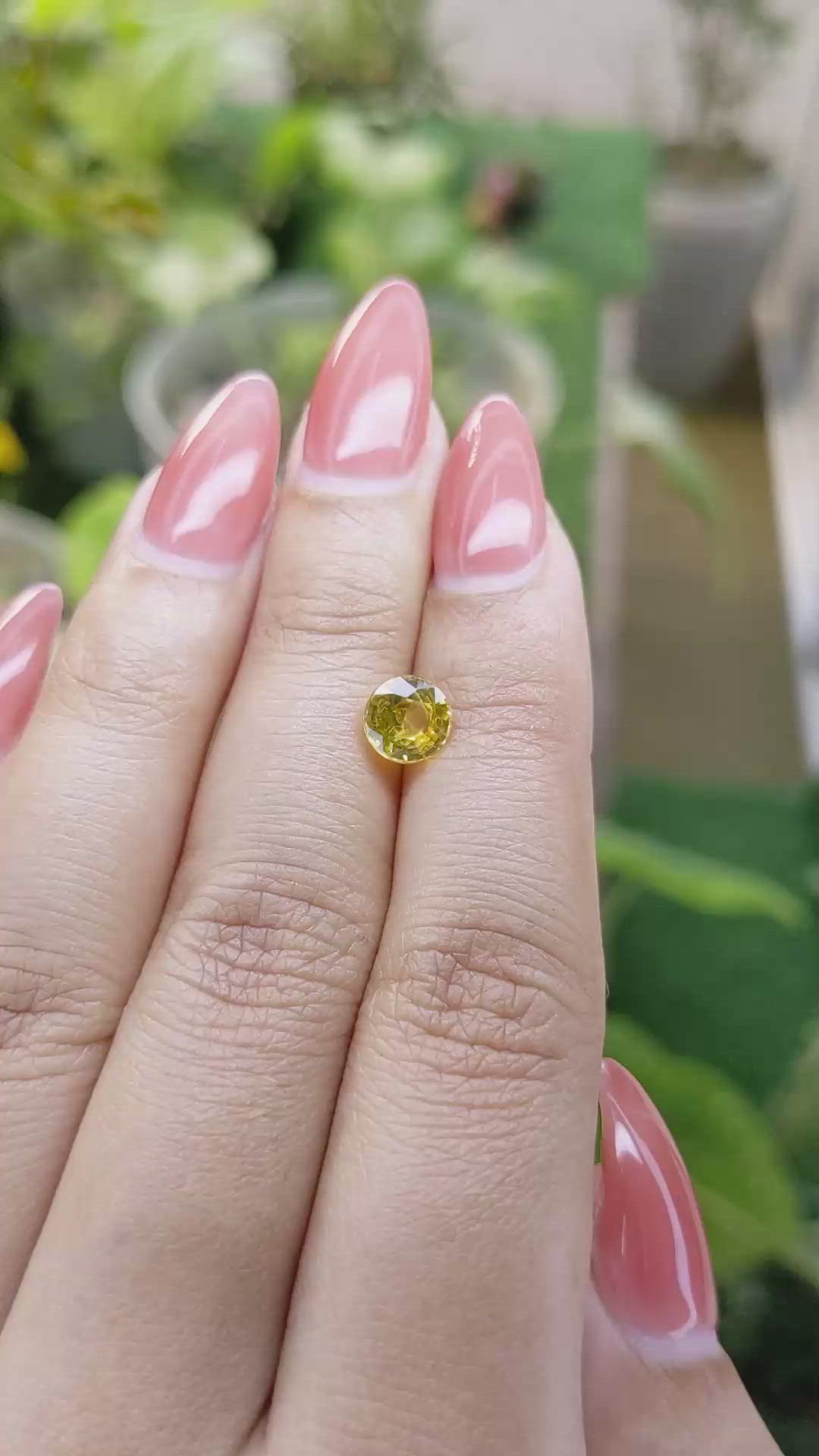 1.31 Ct. Yellow Sapphire from Ceylon (Sri Lanka) Size Video