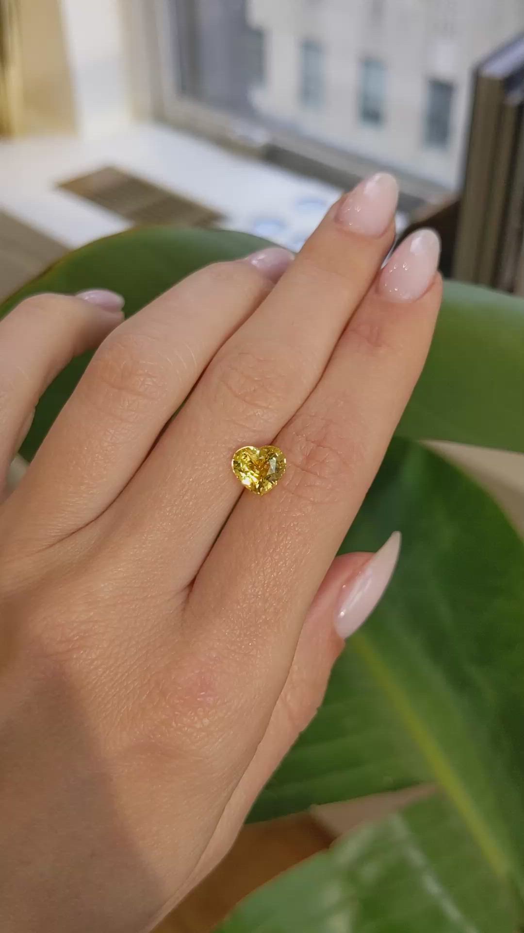 2.07 Ct. Yellow Sapphire from Ceylon (Sri Lanka) Size Video