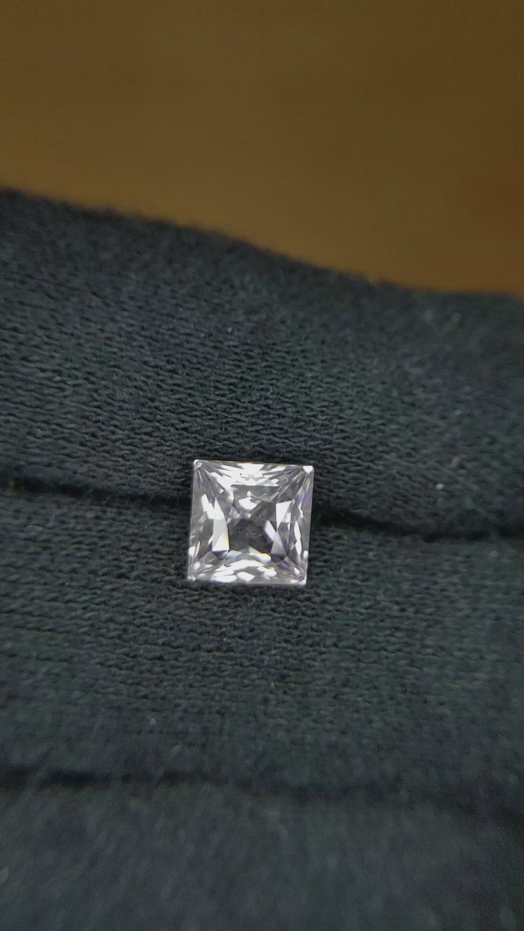 2.21 Ct. White Sapphire from Ceylon (Sri Lanka) Size Video