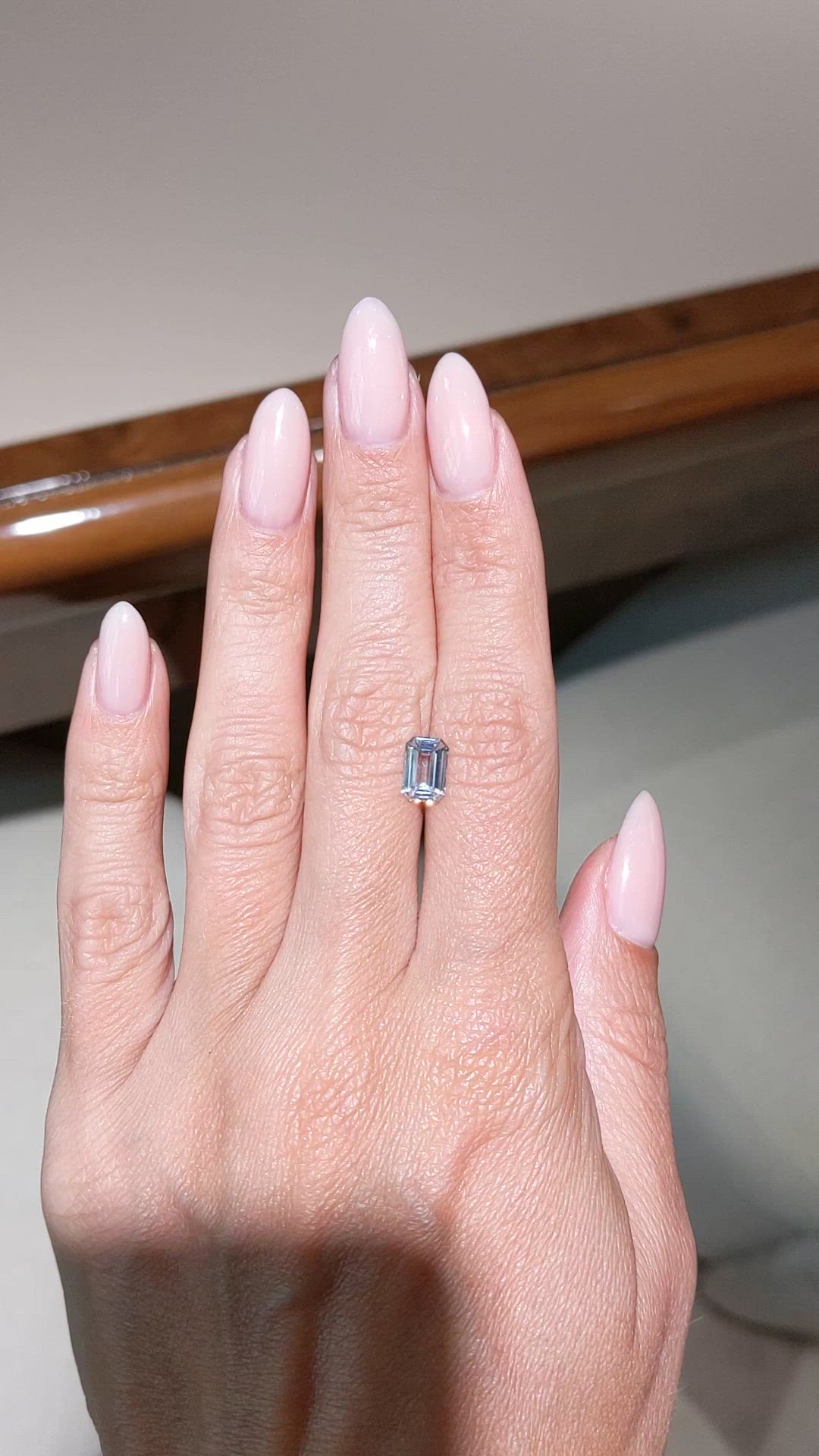 1.52 Ct. White Sapphire from Ceylon (Sri Lanka) Size Video