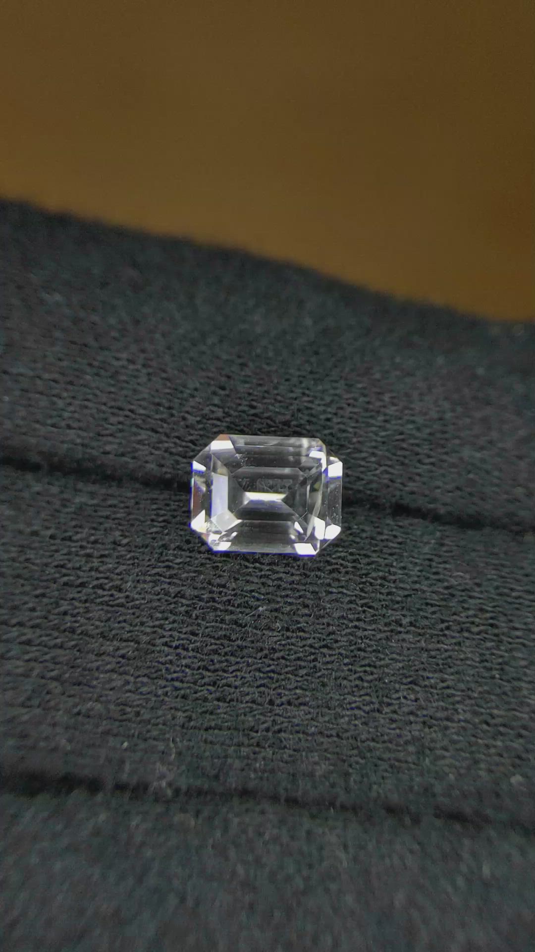 2.09 Ct. White Sapphire from Ceylon (Sri Lanka) Size Video