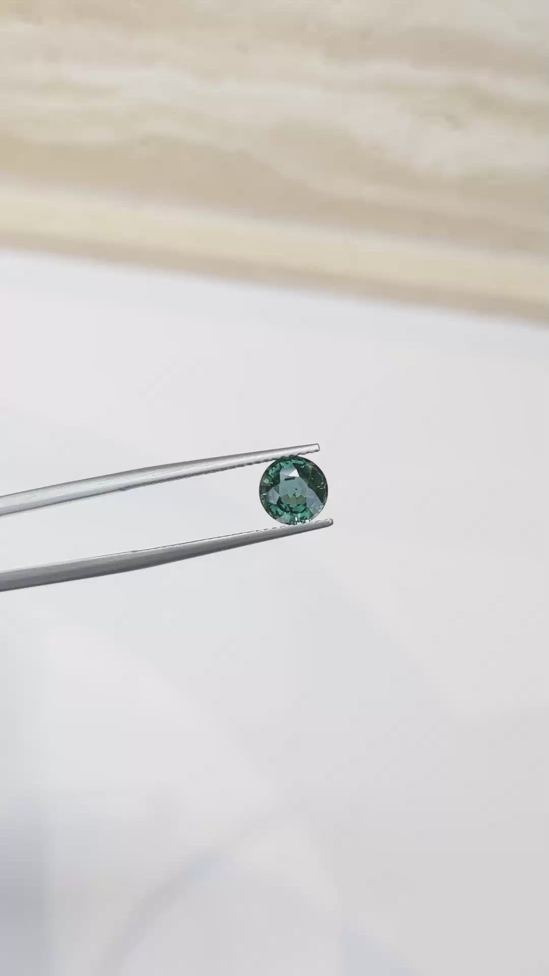 1.88 Ct. Bluish Green Sapphire from Ceylon (Sri Lanka) Size Video