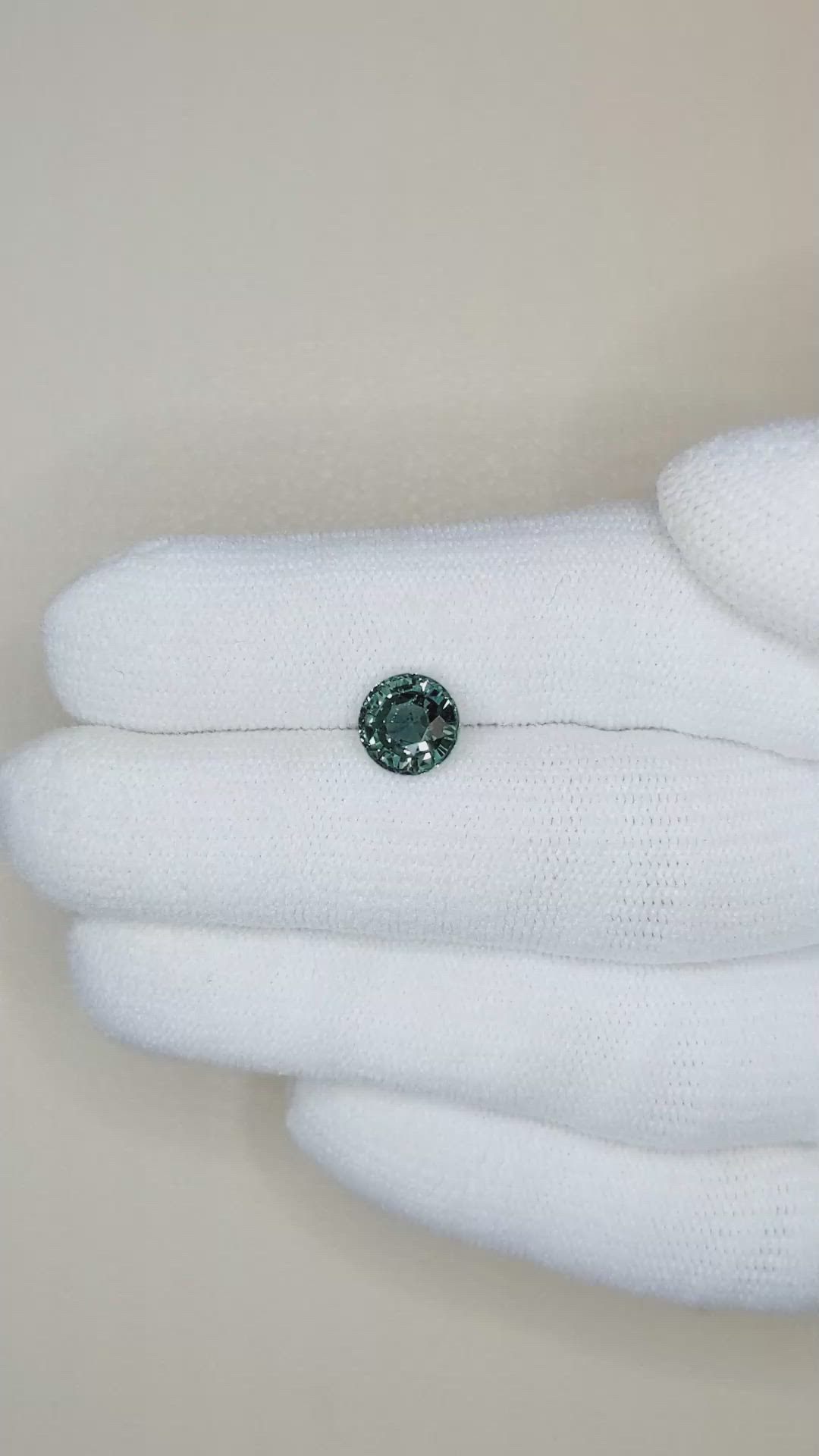 1.88 Ct. Bluish Green Sapphire from Ceylon (Sri Lanka) Size Video