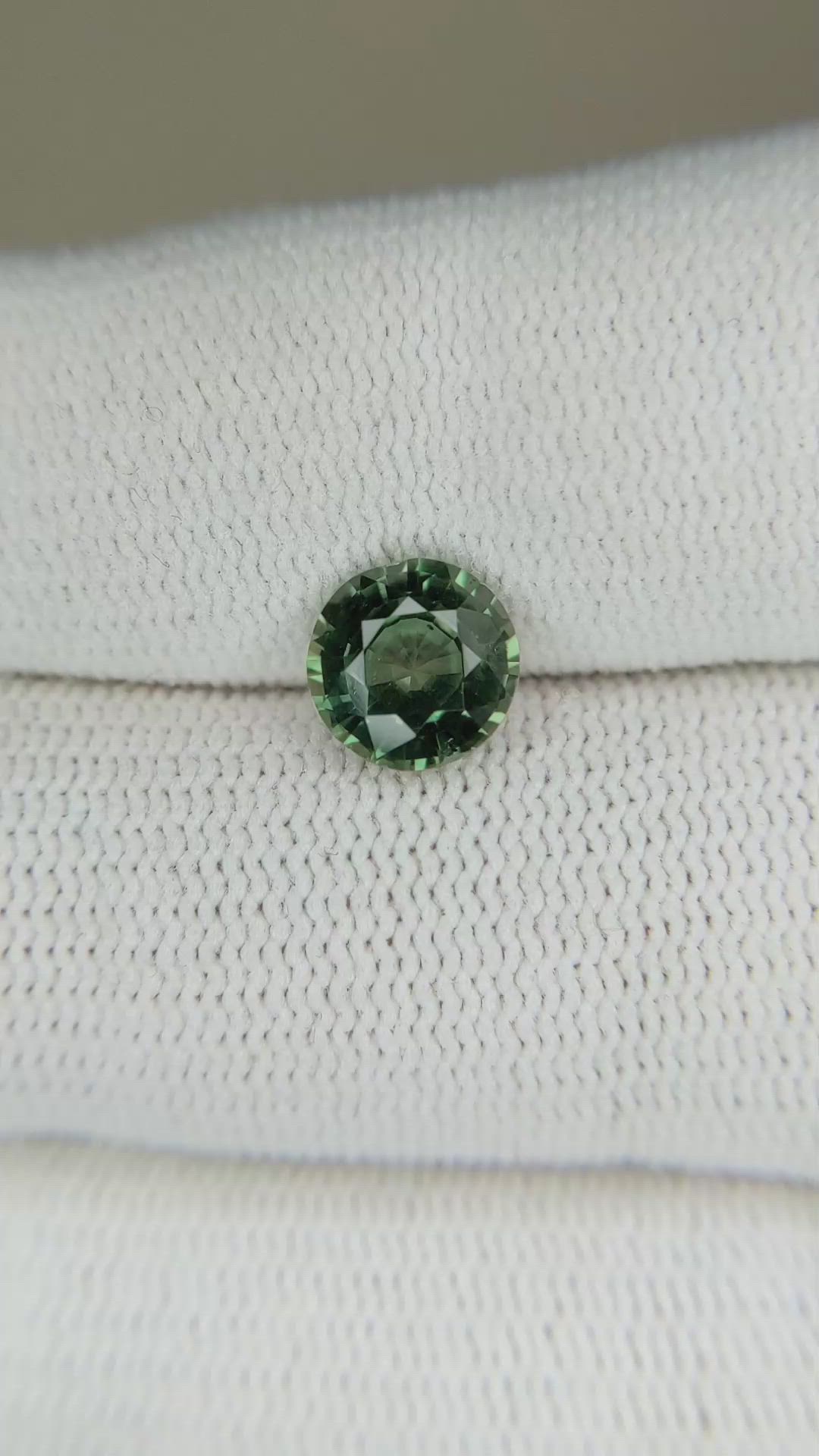 1.84 Ct. Green Sapphire from Ceylon (Sri Lanka) Size Video