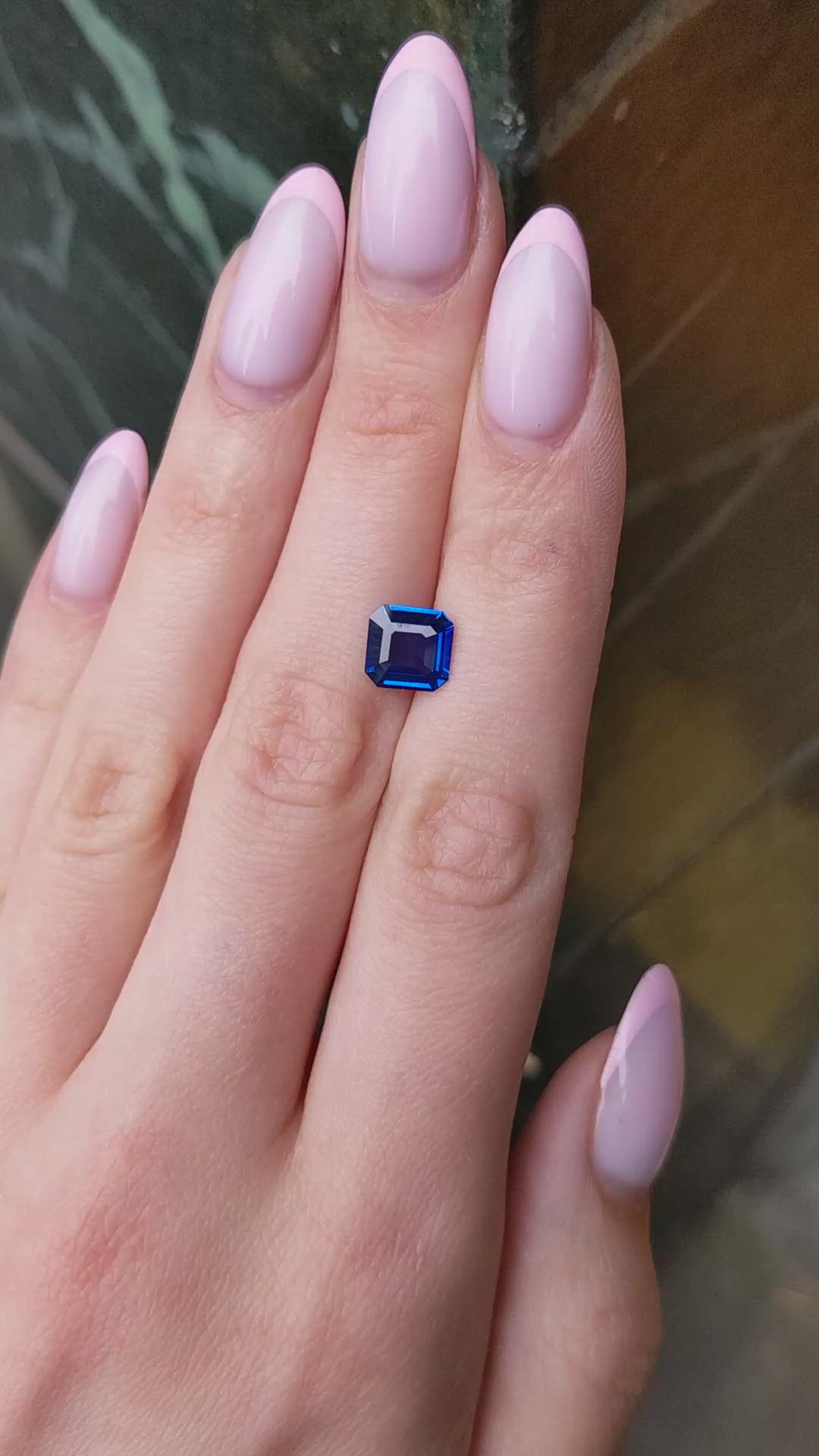 2.01 Ct. Purplish Blue Sapphire from Ceylon (Sri Lanka) Size Video