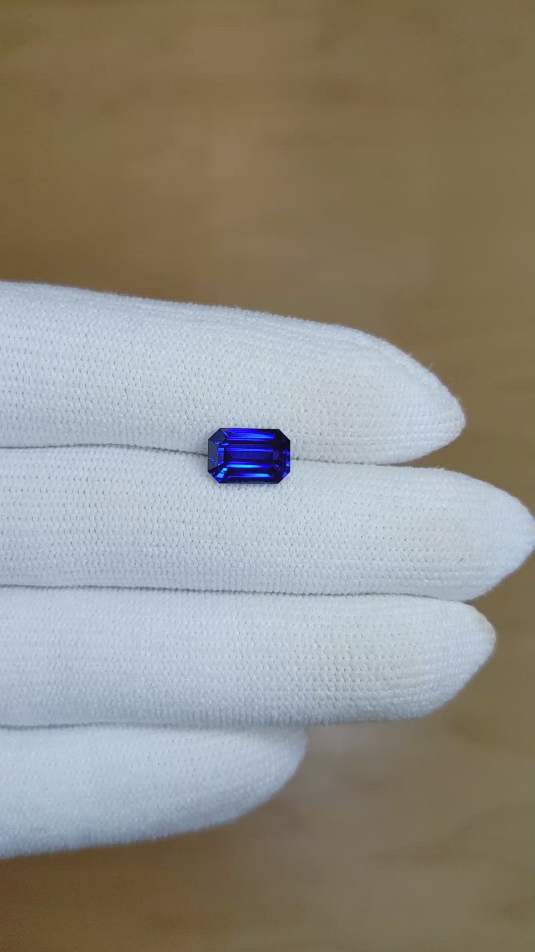 2.48 Ct. Blue Sapphire from Ceylon (Sri Lanka) Size Video