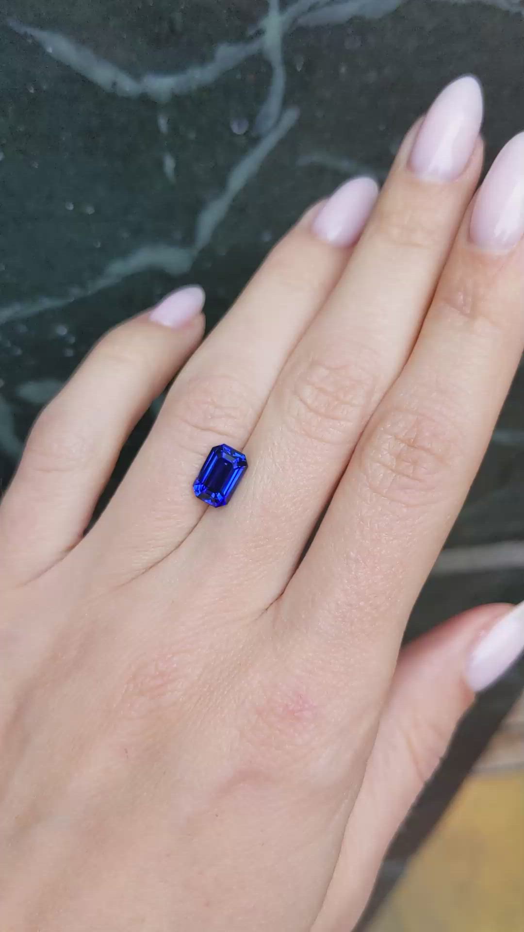 2.48 Ct. Blue Sapphire from Ceylon (Sri Lanka) Size Video