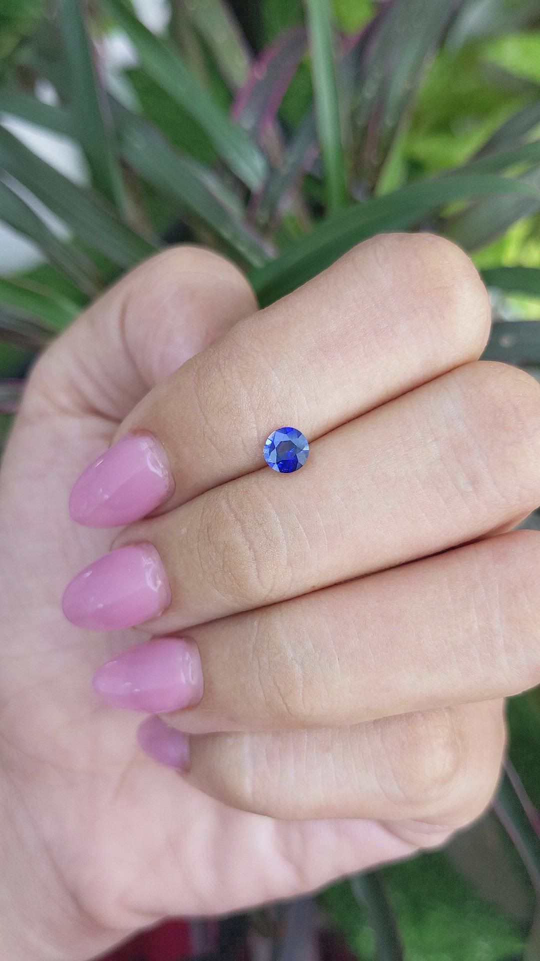 0.52 Ct. Blue Sapphire from Ceylon (Sri Lanka) Size Video
