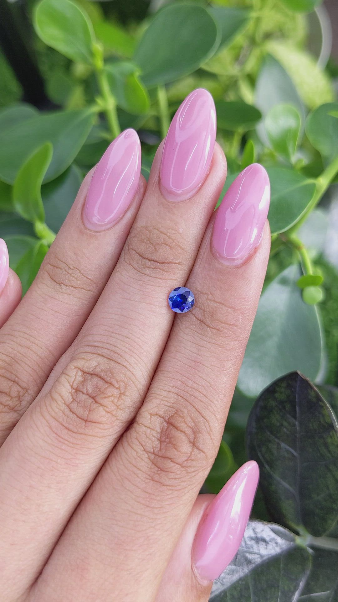 0.52 Ct. Blue Sapphire from Ceylon (Sri Lanka) Size Video