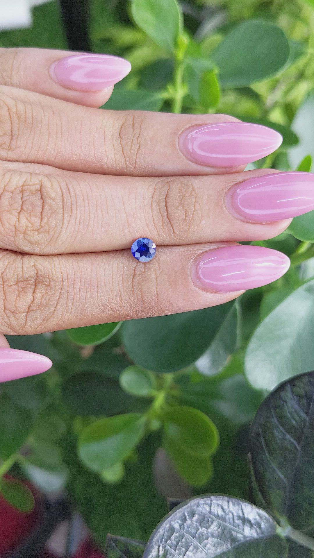 0.52 Ct. Blue Sapphire from Ceylon (Sri Lanka) Size Video