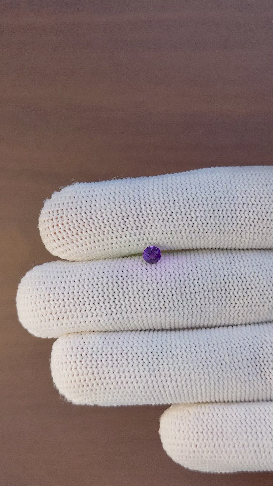 0.34 Ct. Color Change Sapphire from Ceylon (Sri Lanka) Size Video