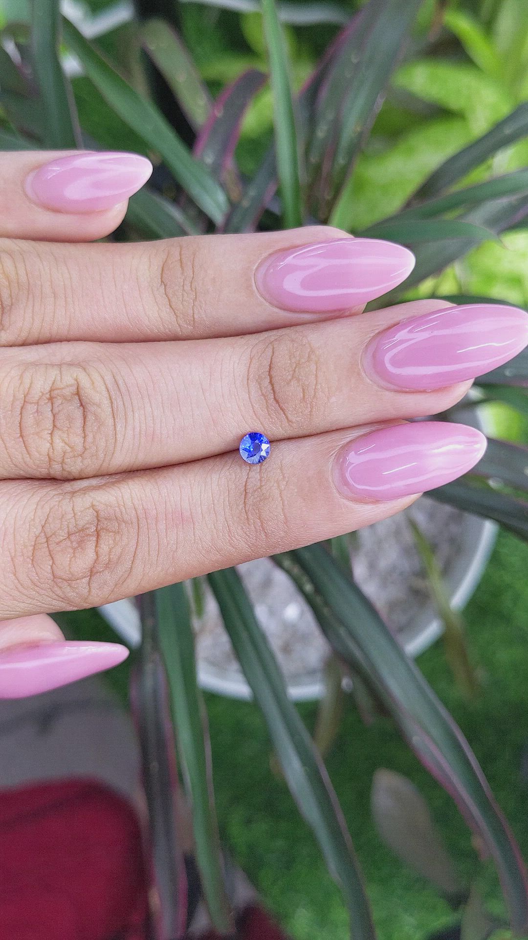 0.34 Ct. Color Change Sapphire from Ceylon (Sri Lanka) Size Video