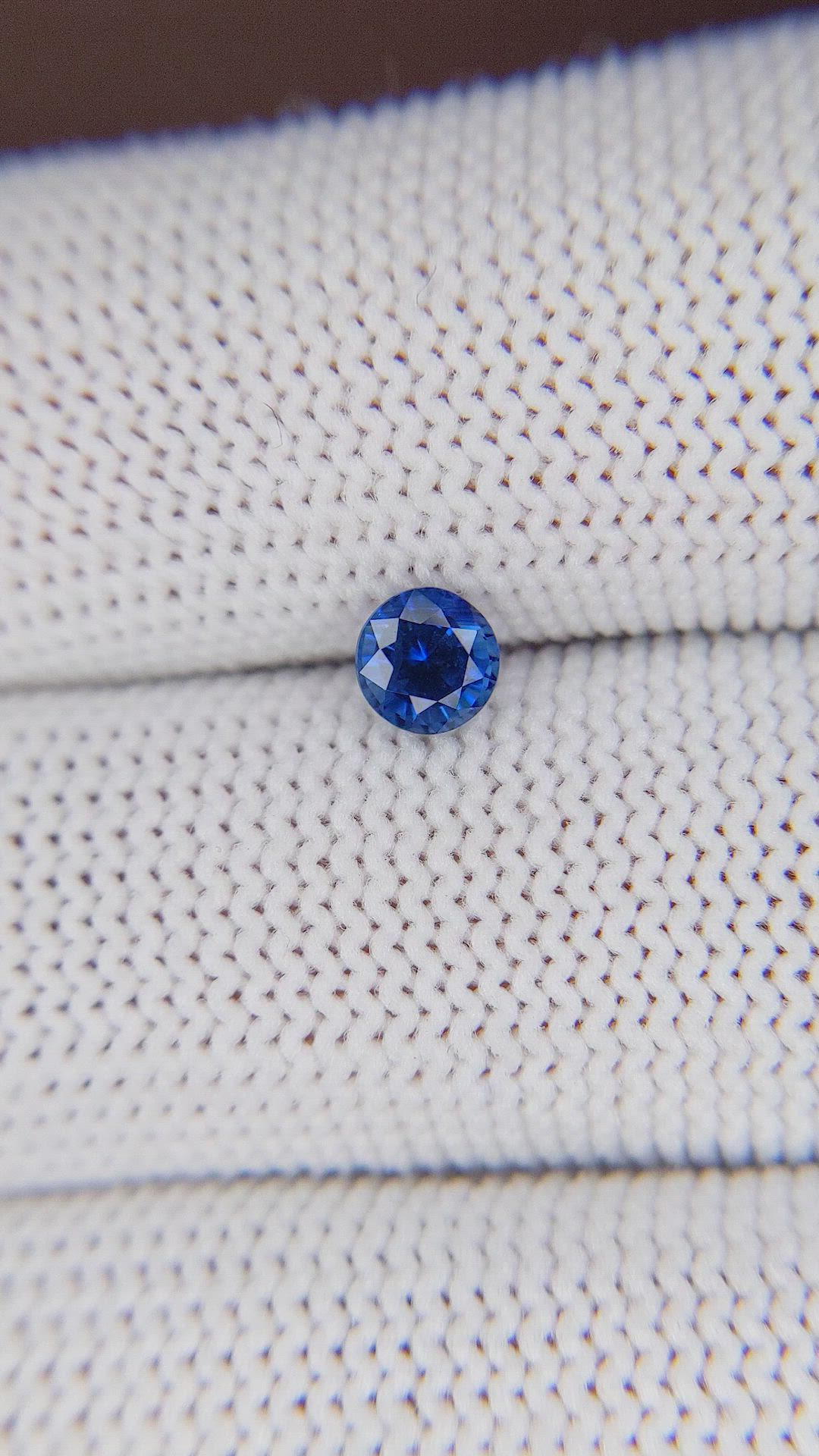0.58 Ct. Blue Sapphire from Ceylon (Sri Lanka) Size Video